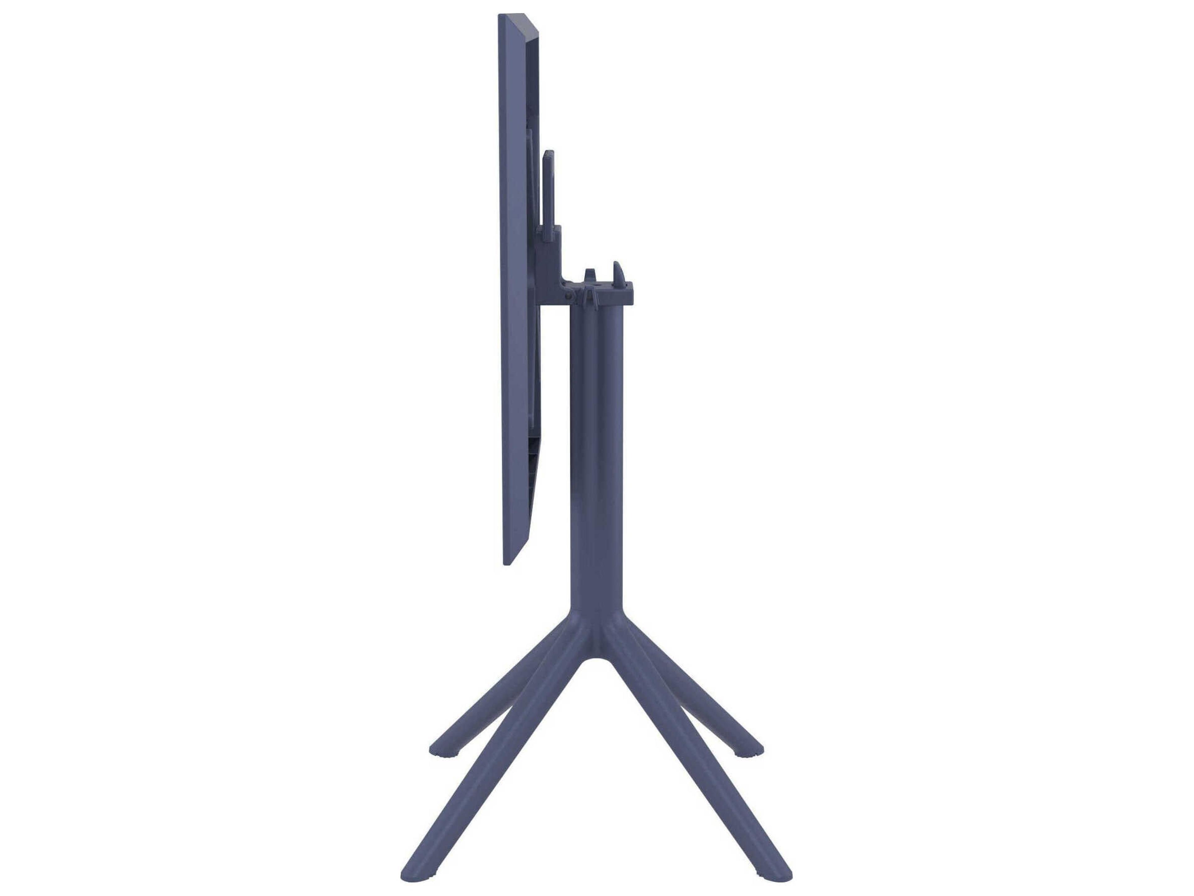 Compamia Air Dark Gray Polypropylene Dining Set