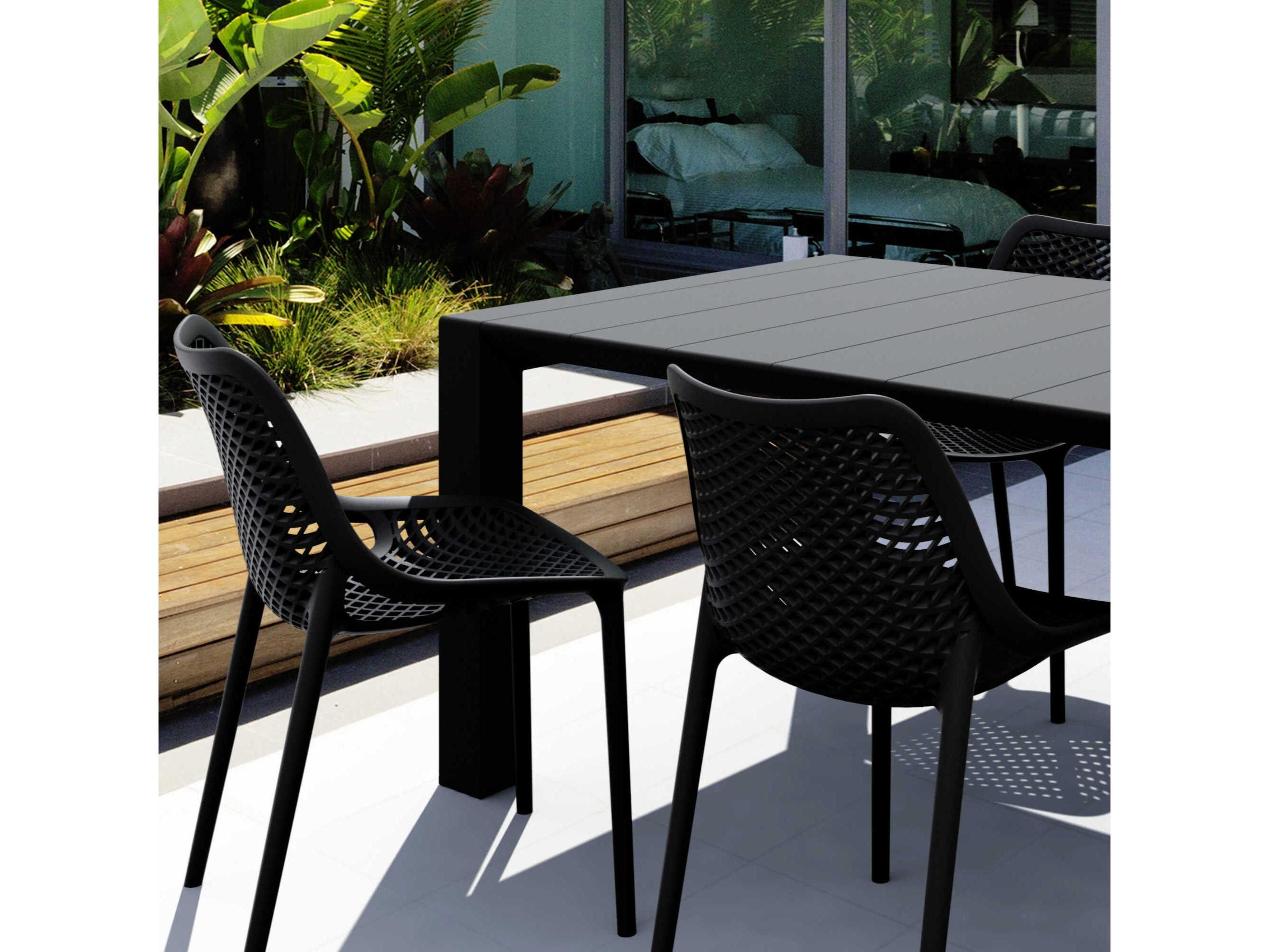 Compamia Air Black Polypropylene Dining Set