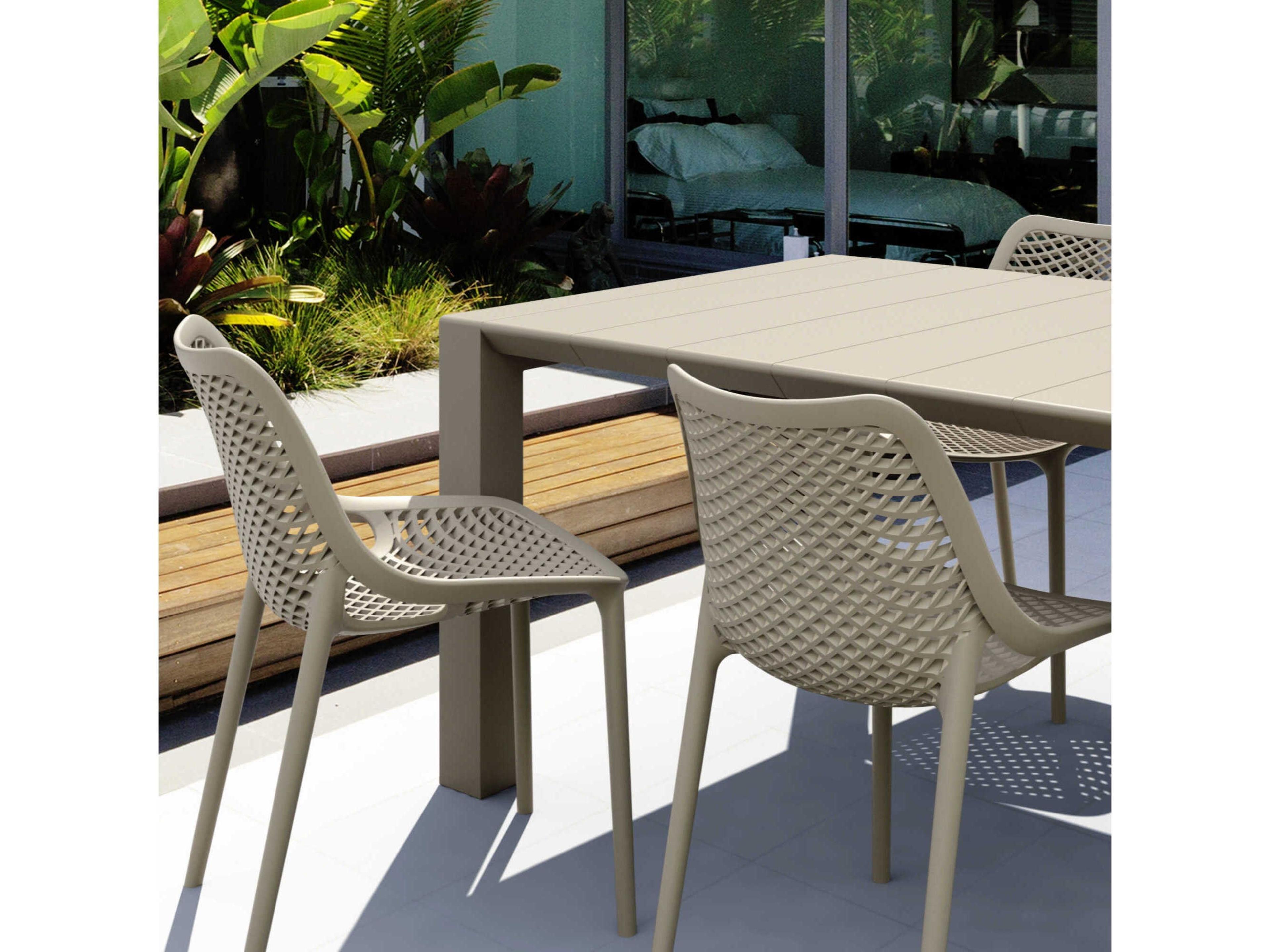 Compamia Air Taupe Polypropylene Dining Set