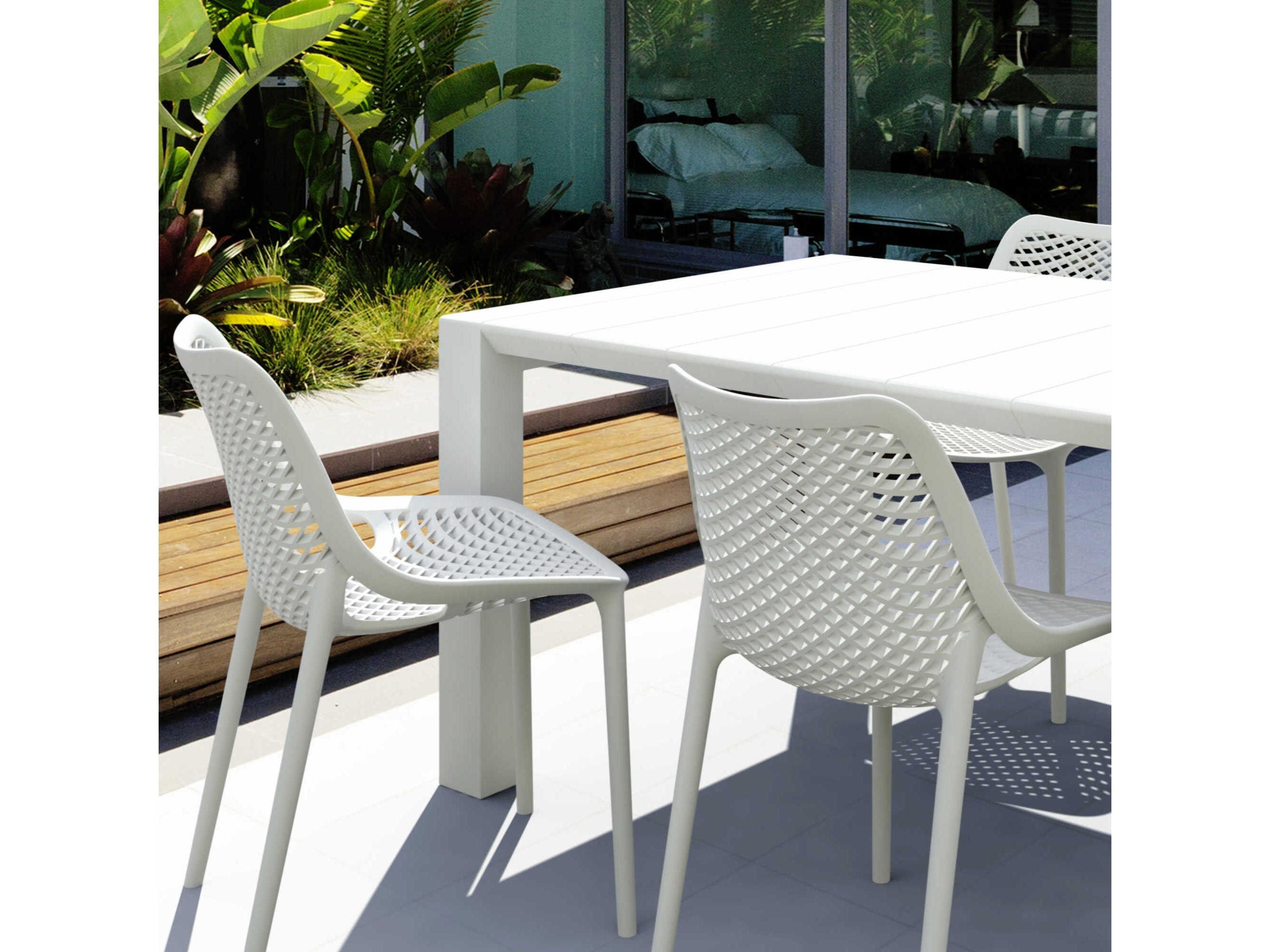 Compamia Air White Polypropylene Dining Set