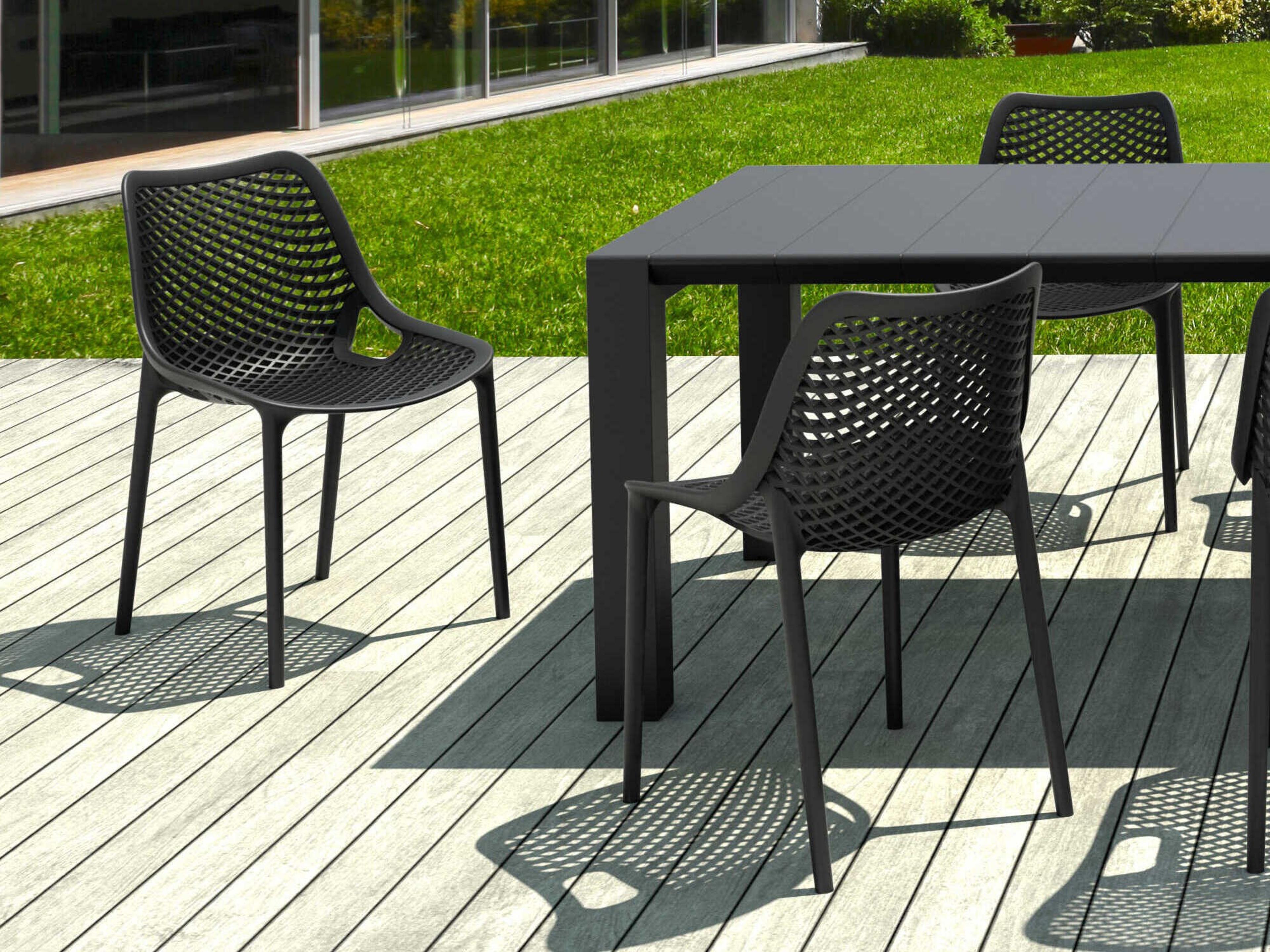 Compamia Air Black Polypropylene Dining Set