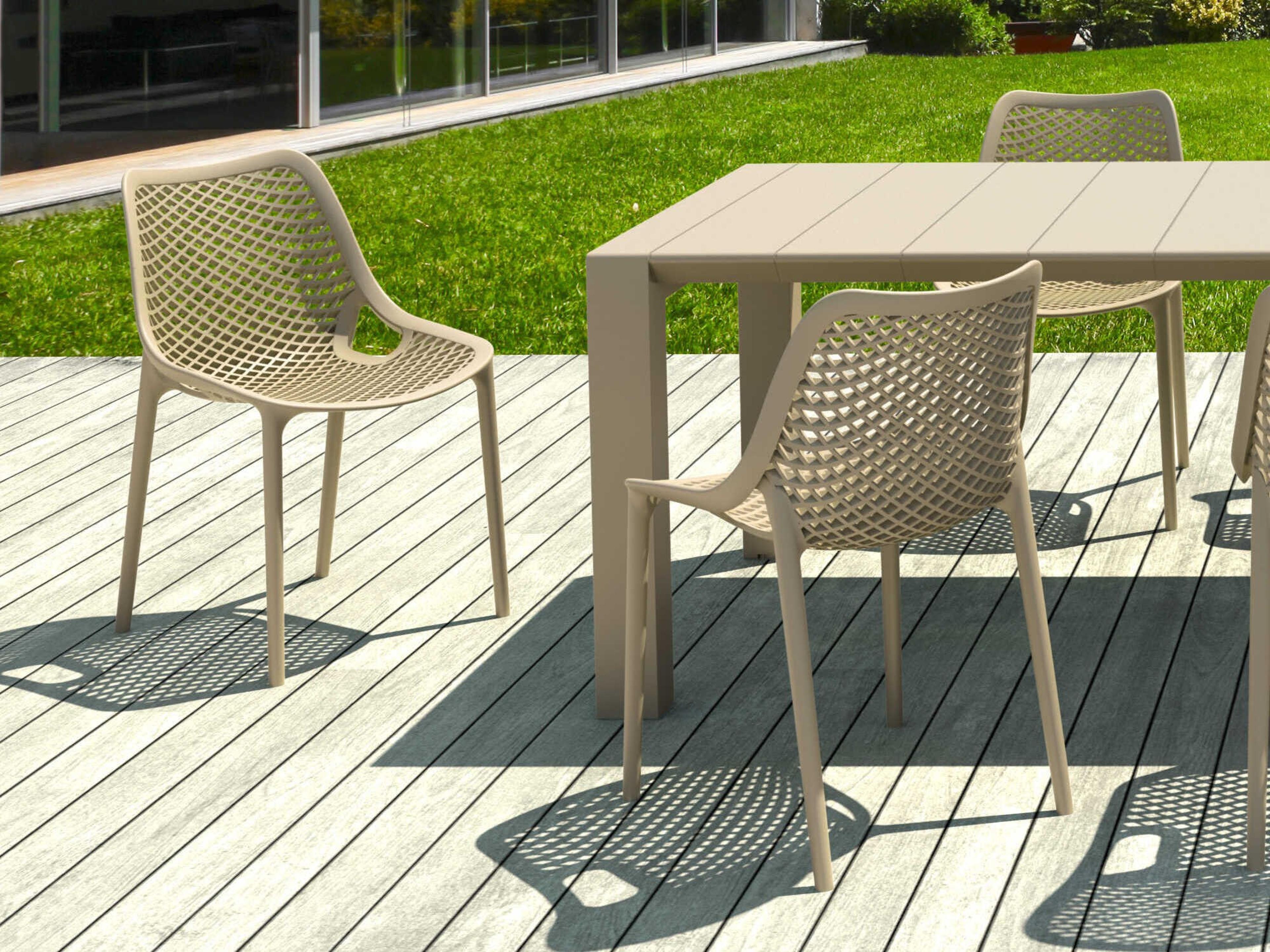 Compamia Air Taupe Polypropylene Dining Set