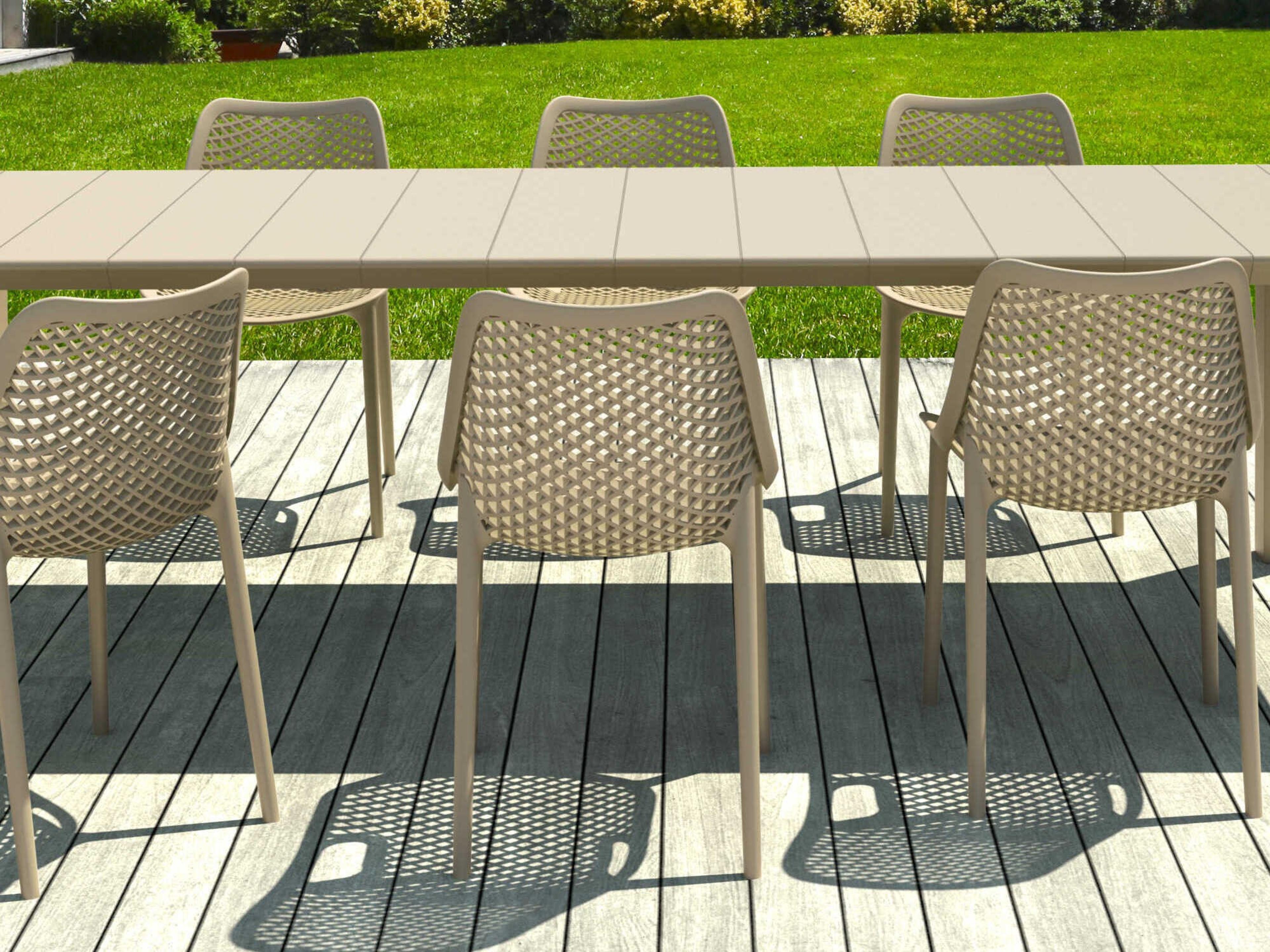 Compamia Air Taupe Polypropylene Dining Set