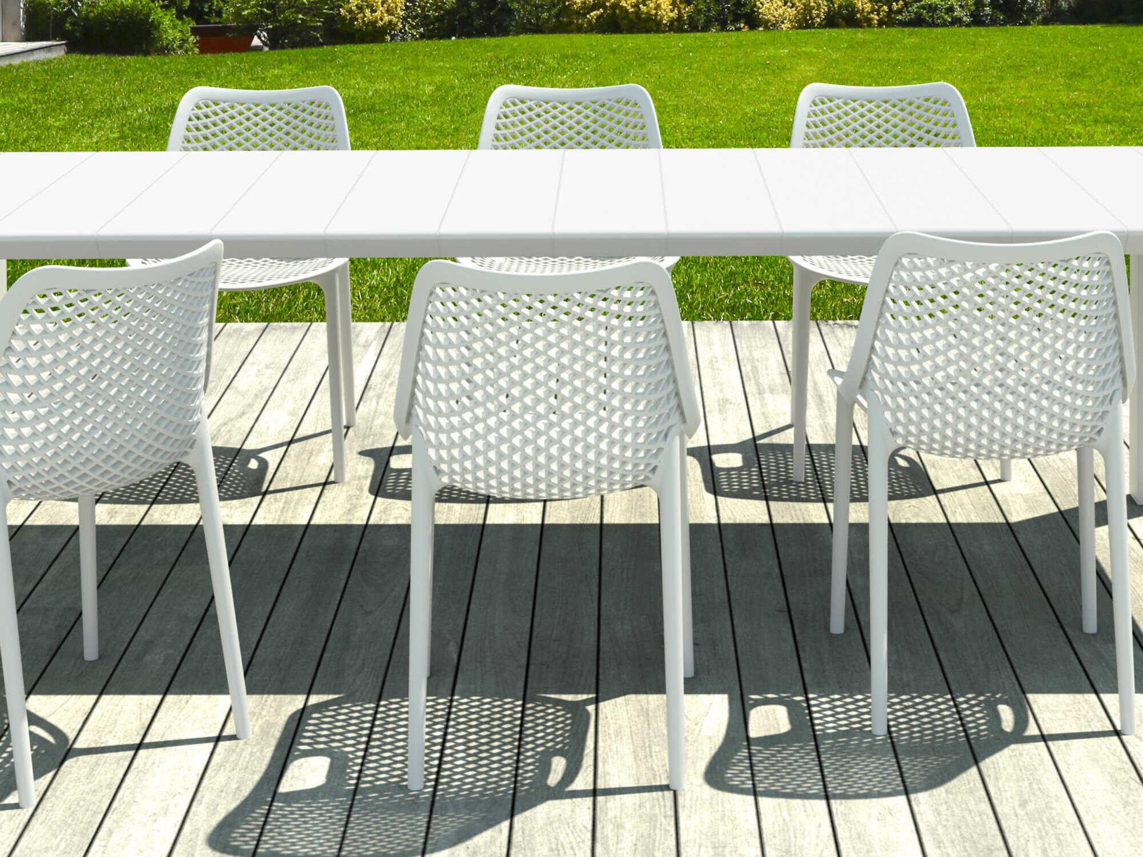Compamia Air White Polypropylene Dining Set