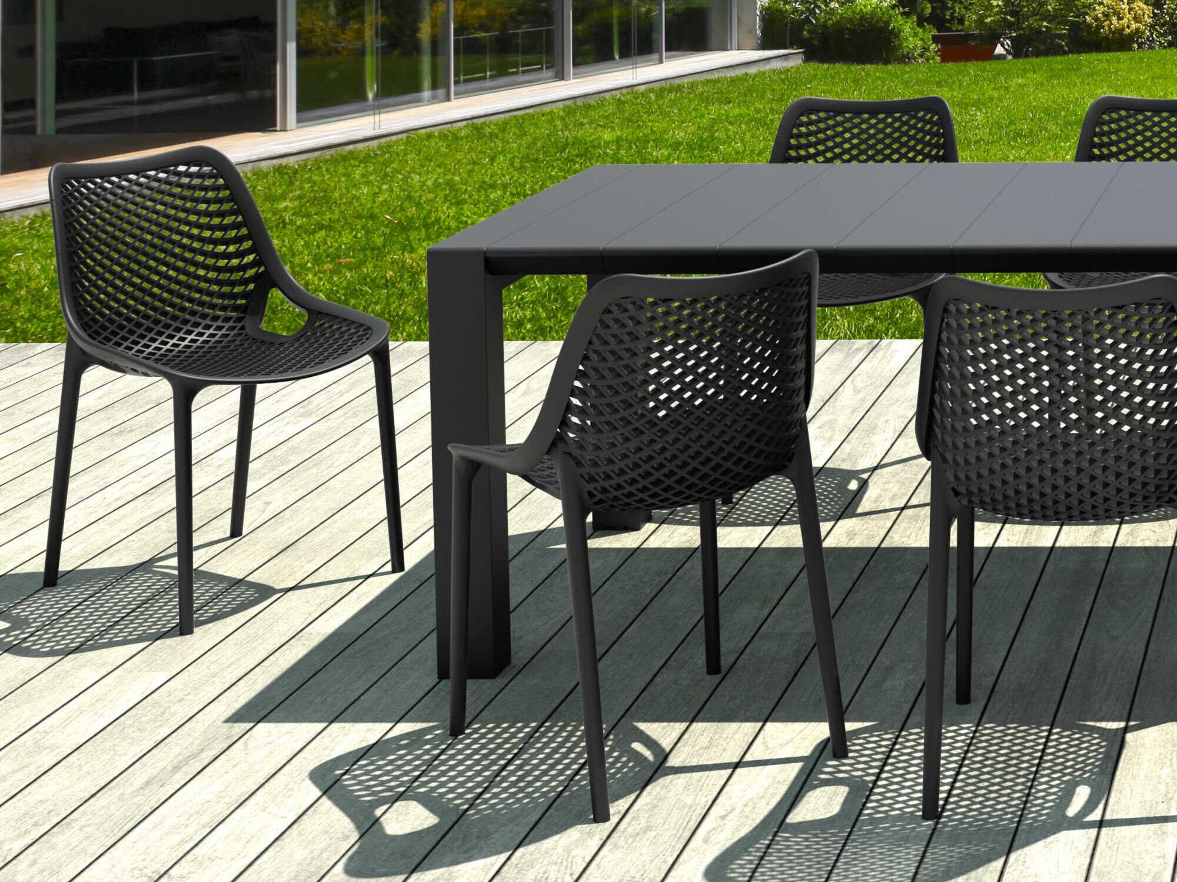 Compamia Air Black Polypropylene Dining Set