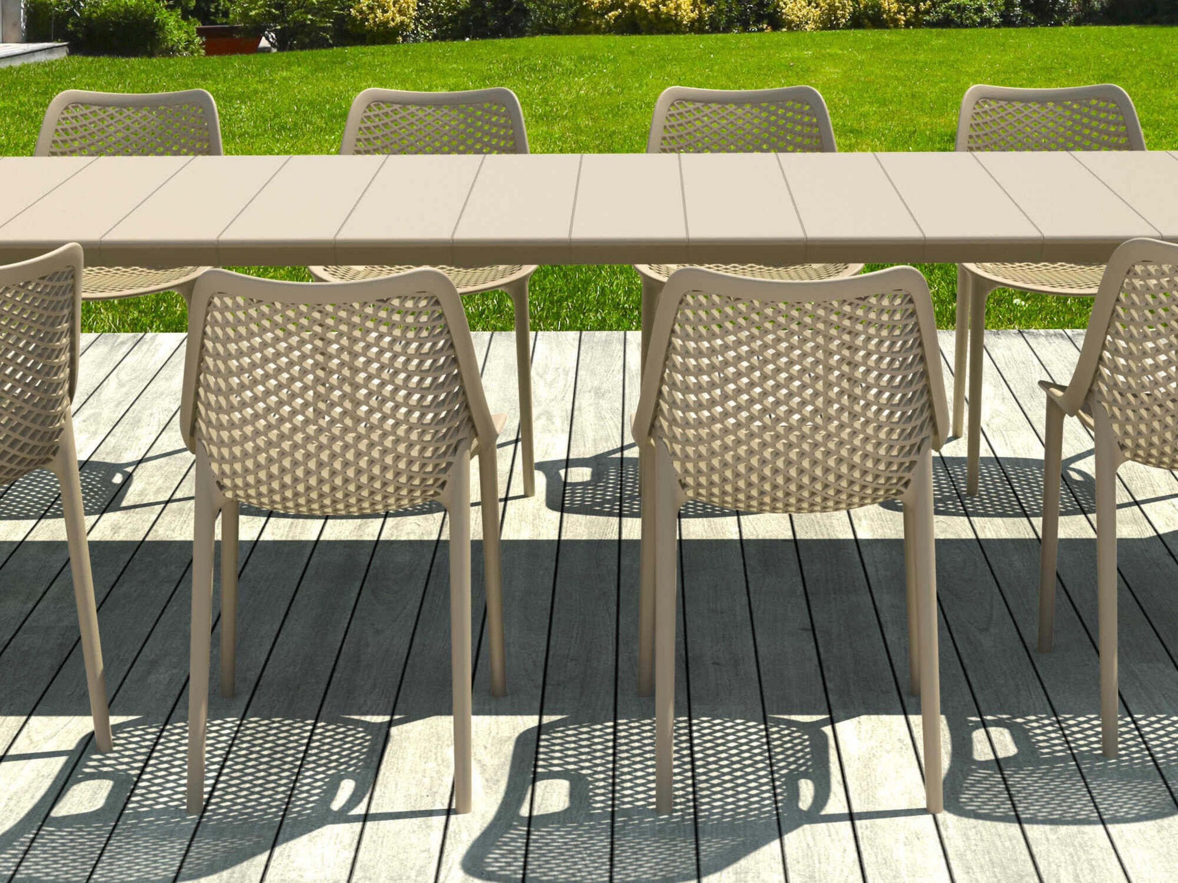 Compamia Air Taupe Polypropylene Dining Set