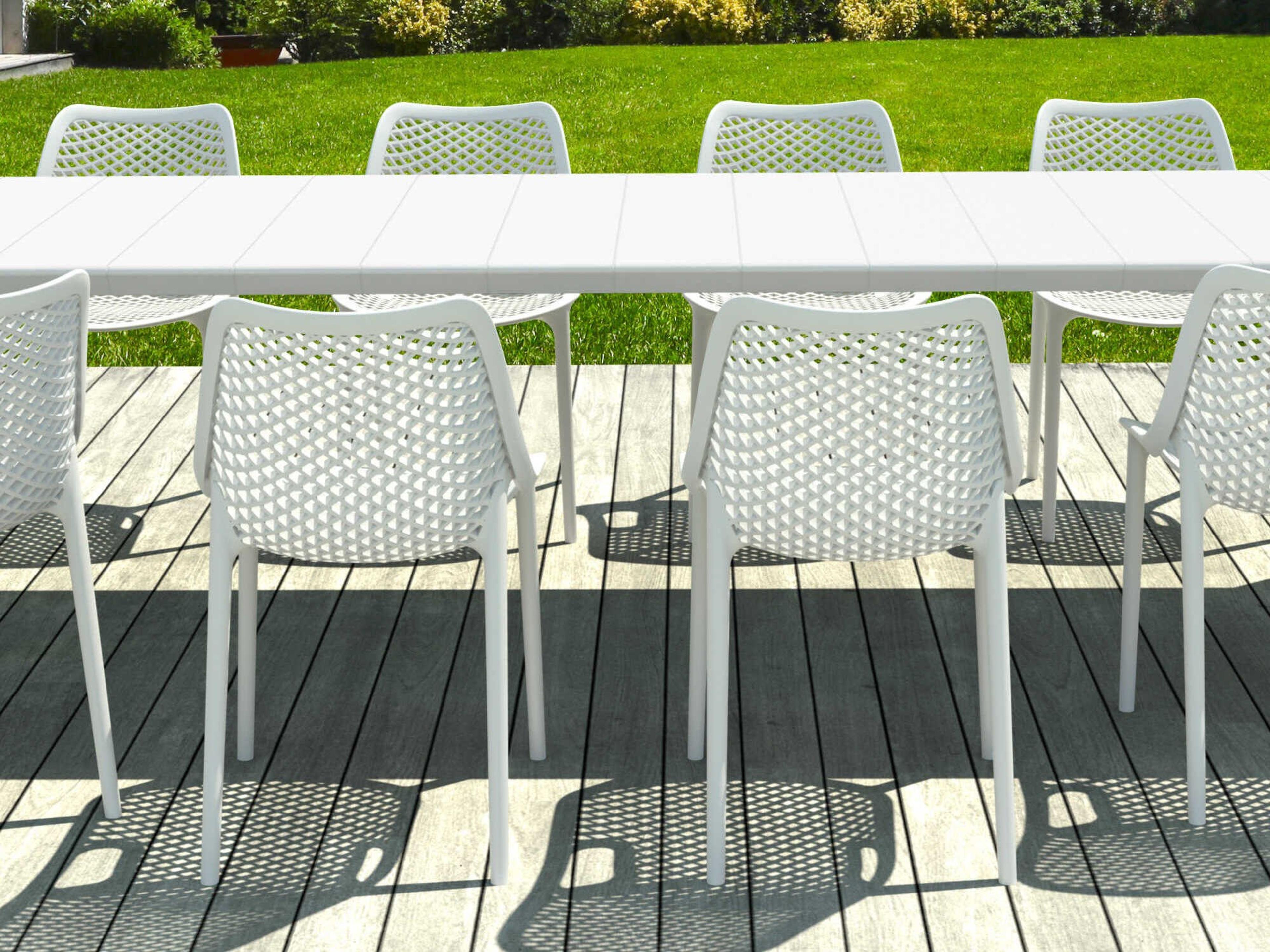 Compamia Air White Polypropylene Dining Set