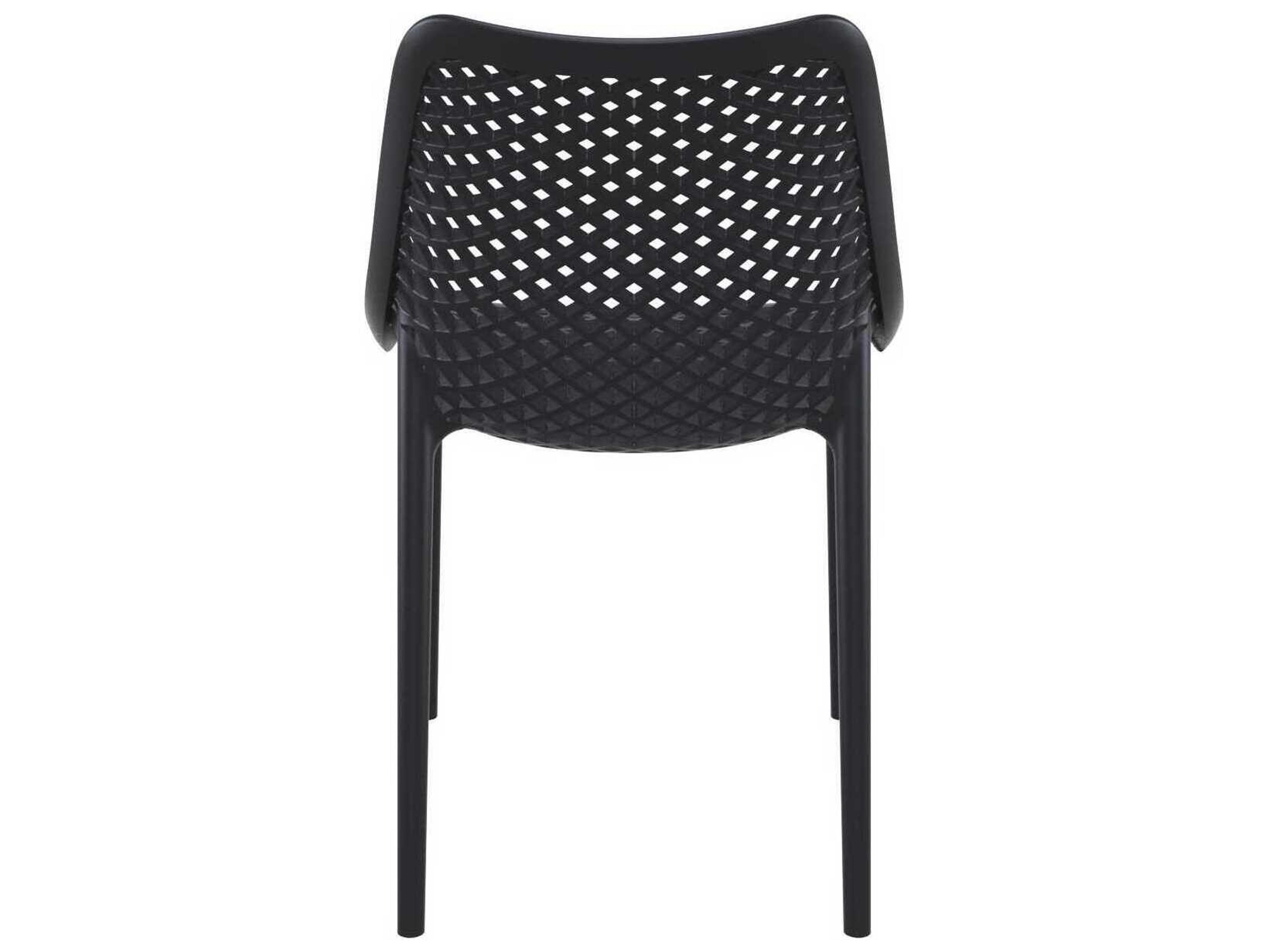 Compamia Air Black Polypropylene Resin Dining Chair