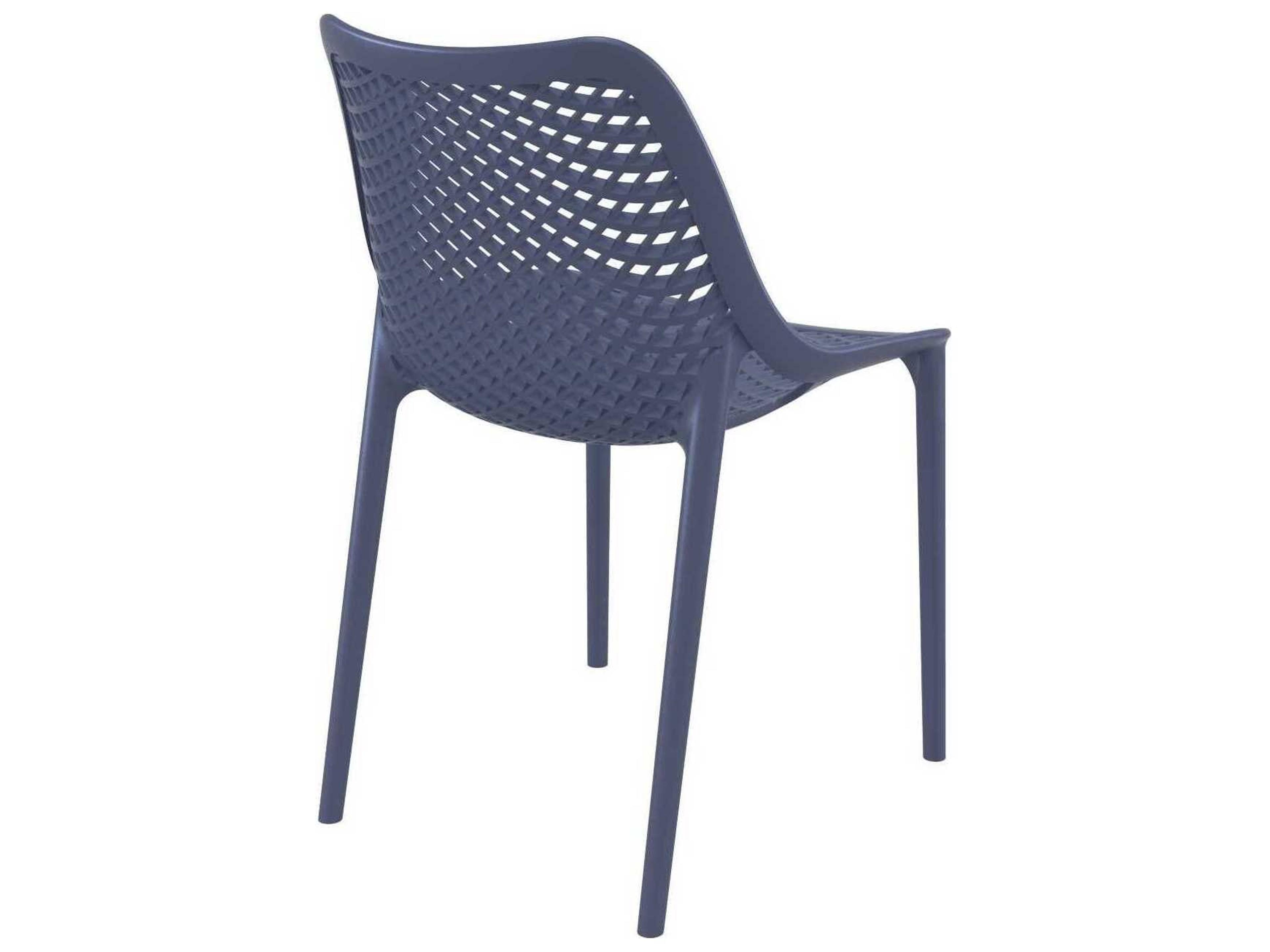 Compamia Air Dark Gray Polypropylene Resin Dining Chair