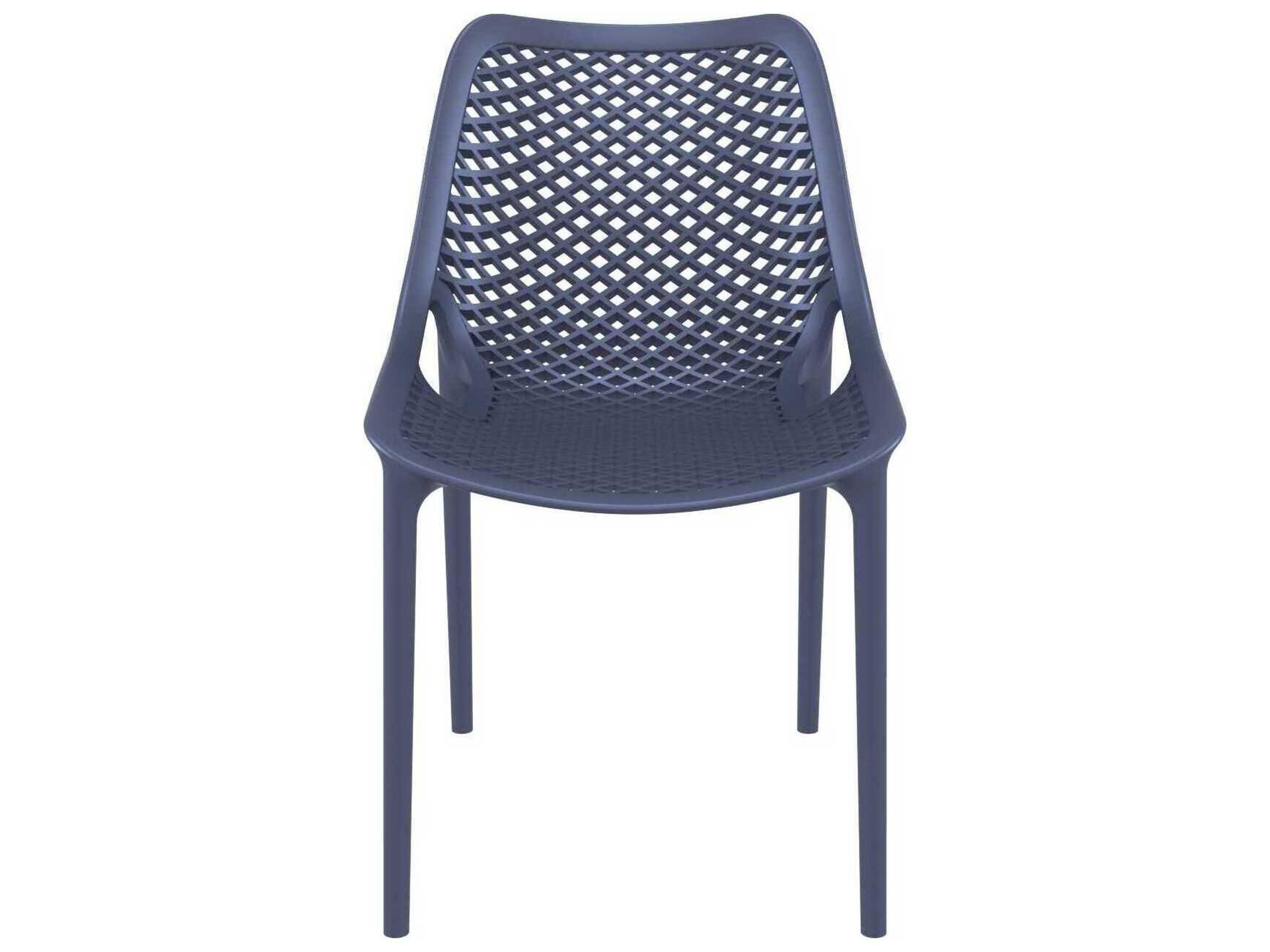 Compamia Air Dark Gray Polypropylene Resin Dining Chair