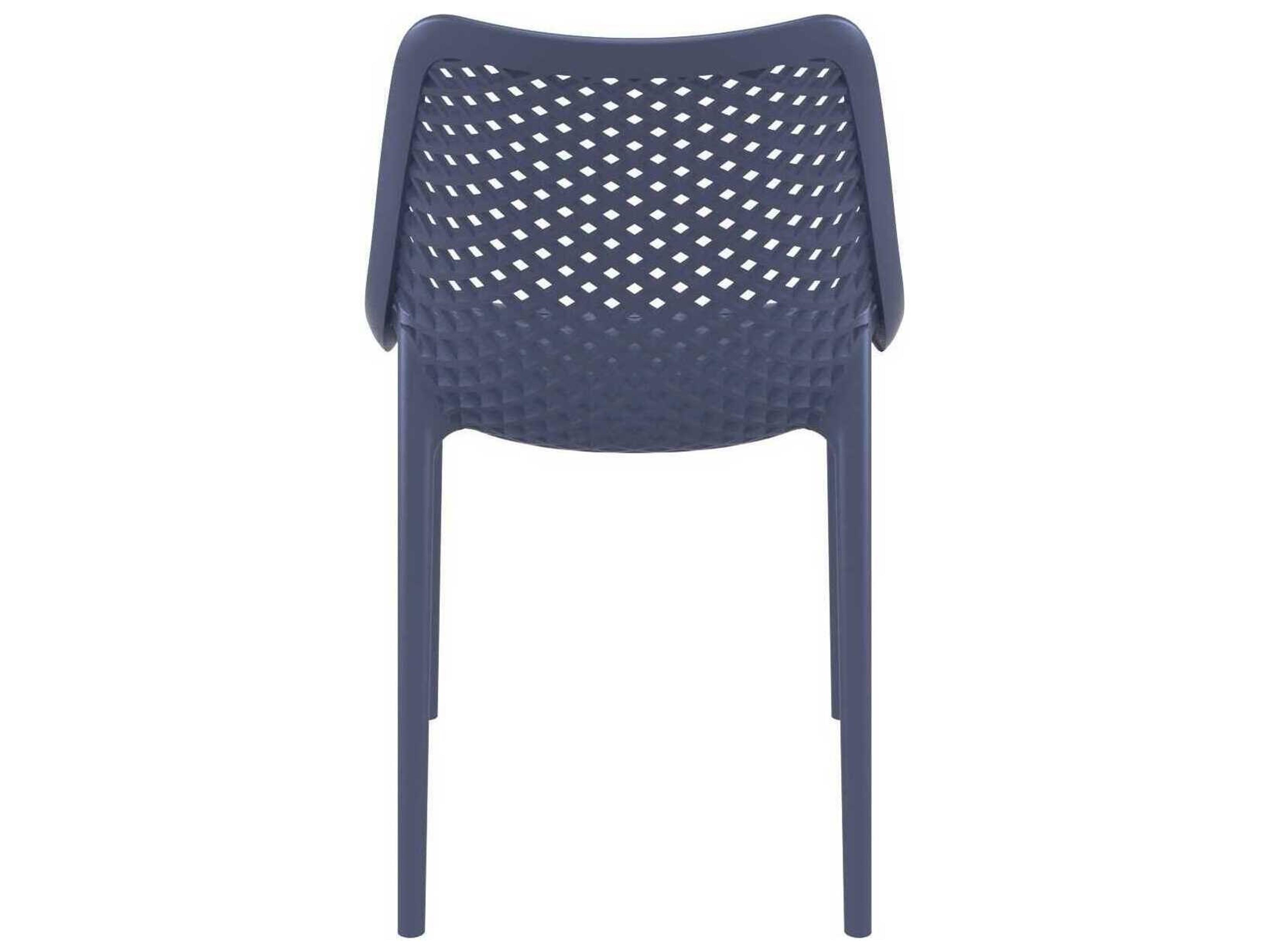 Compamia Air Dark Gray Polypropylene Resin Dining Chair