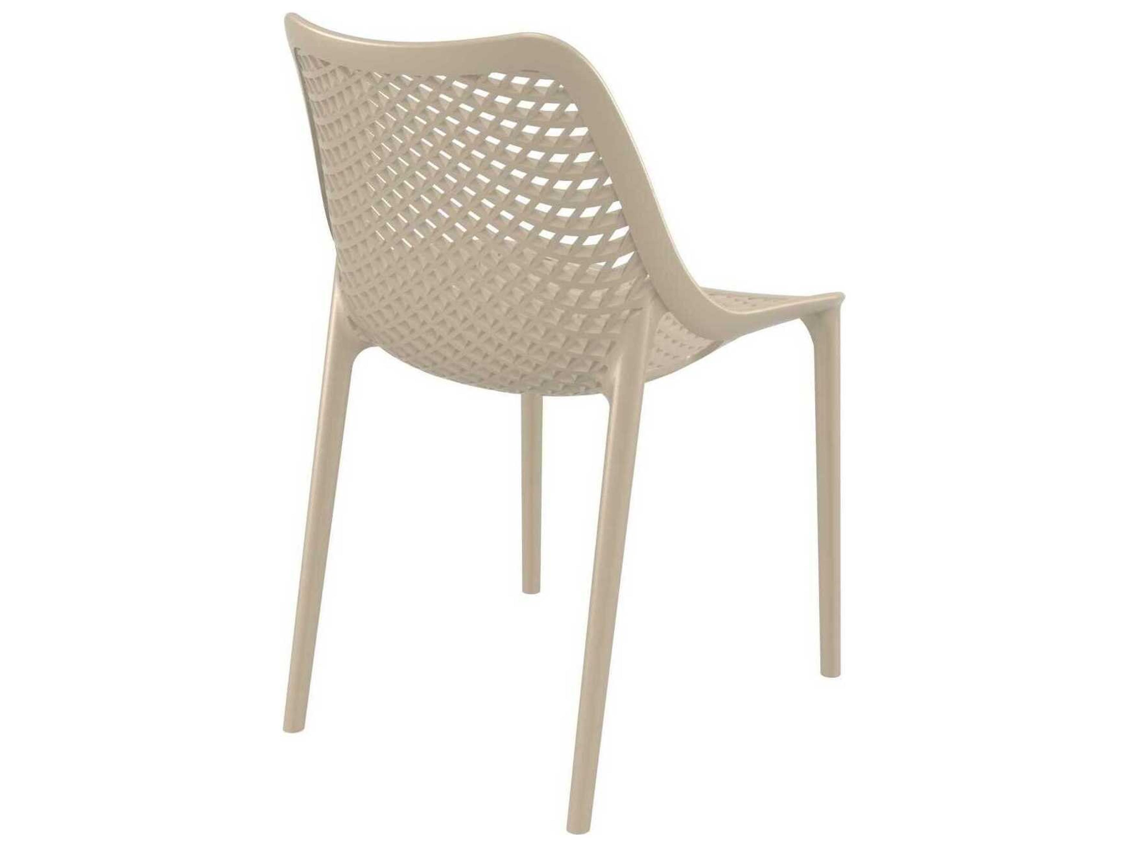 Compamia Air Taupe Polypropylene Resin Dining Chair