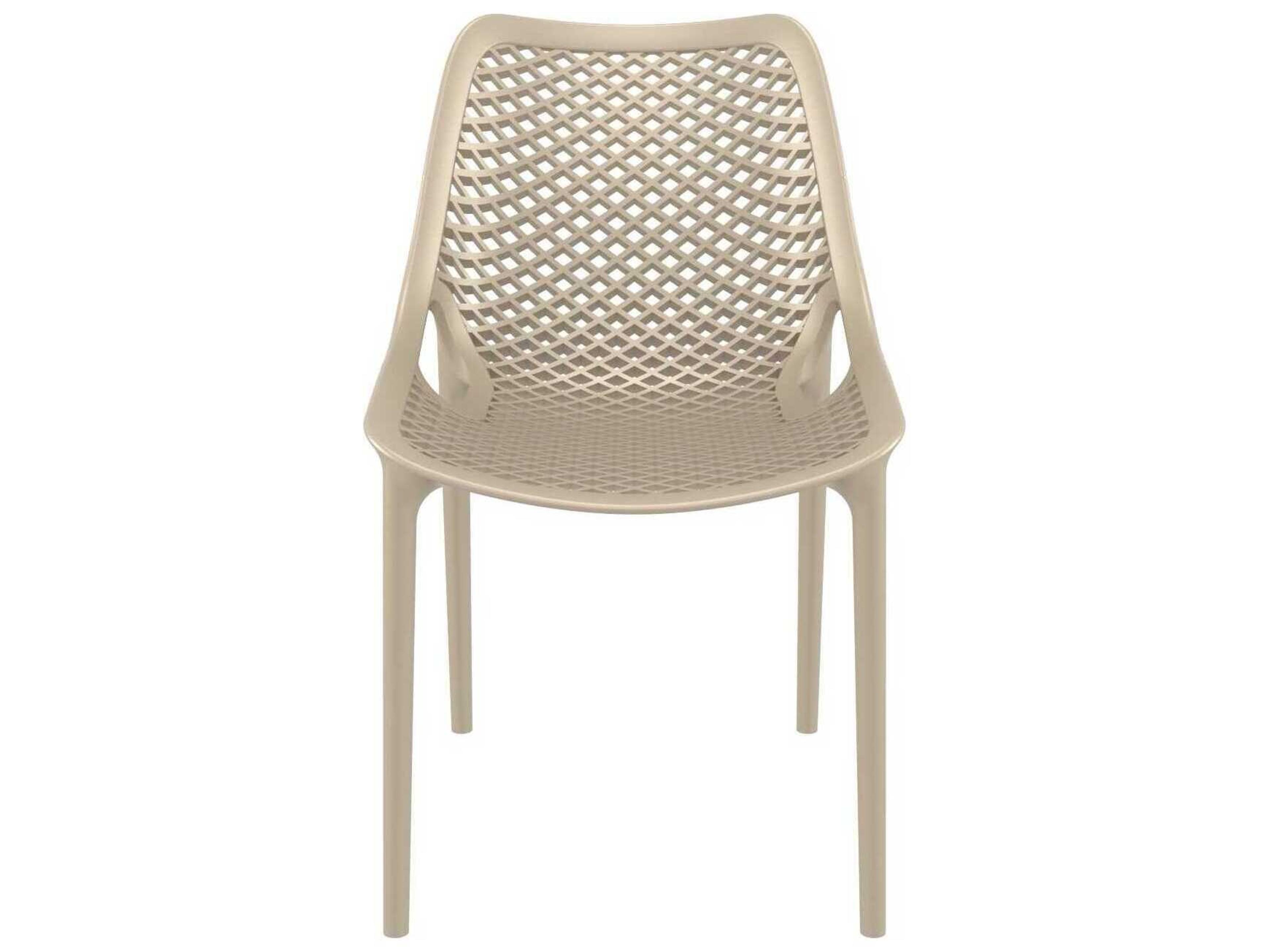 Compamia Air Taupe Polypropylene Resin Dining Chair