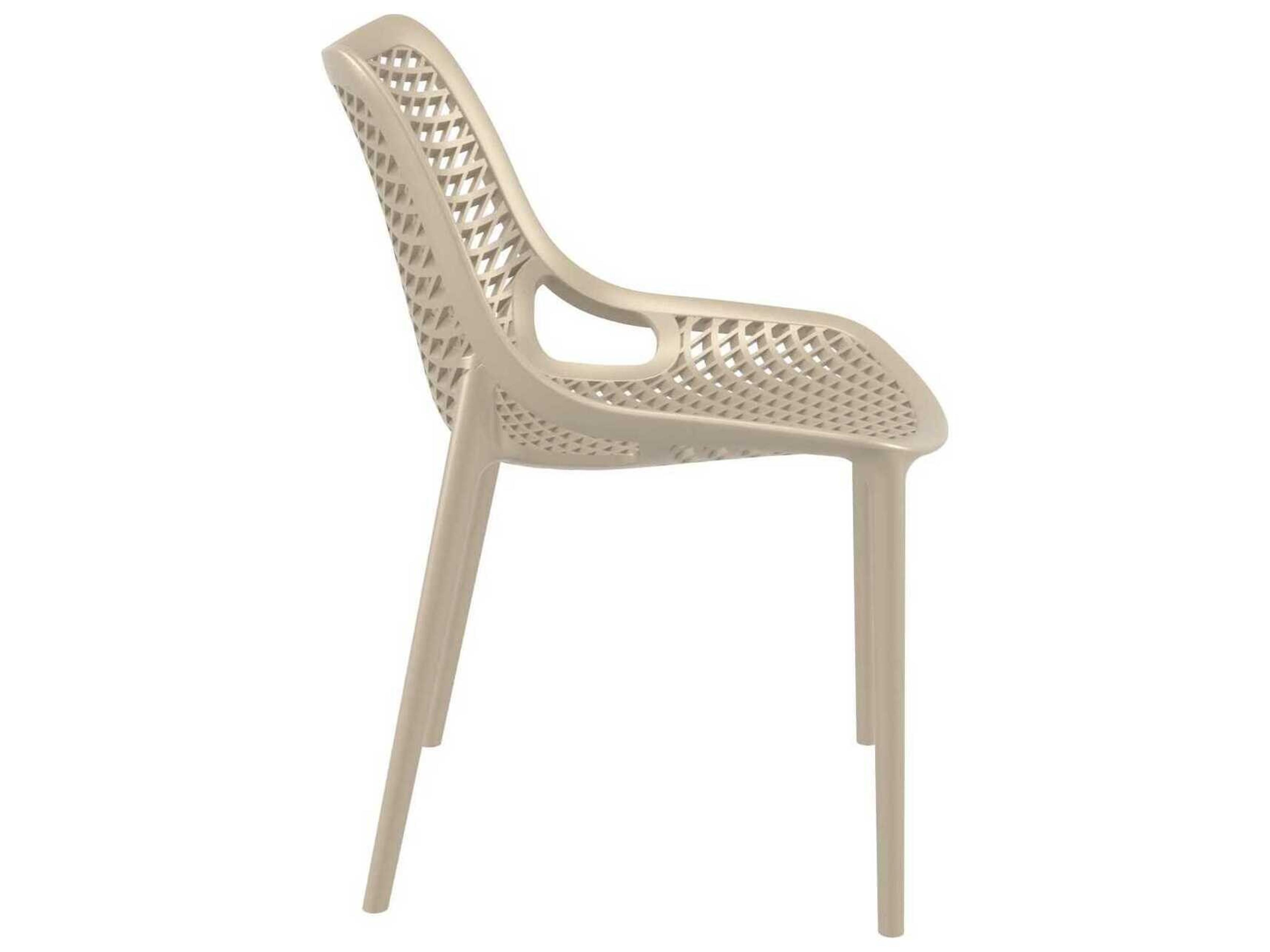 Compamia Air Taupe Polypropylene Resin Dining Chair