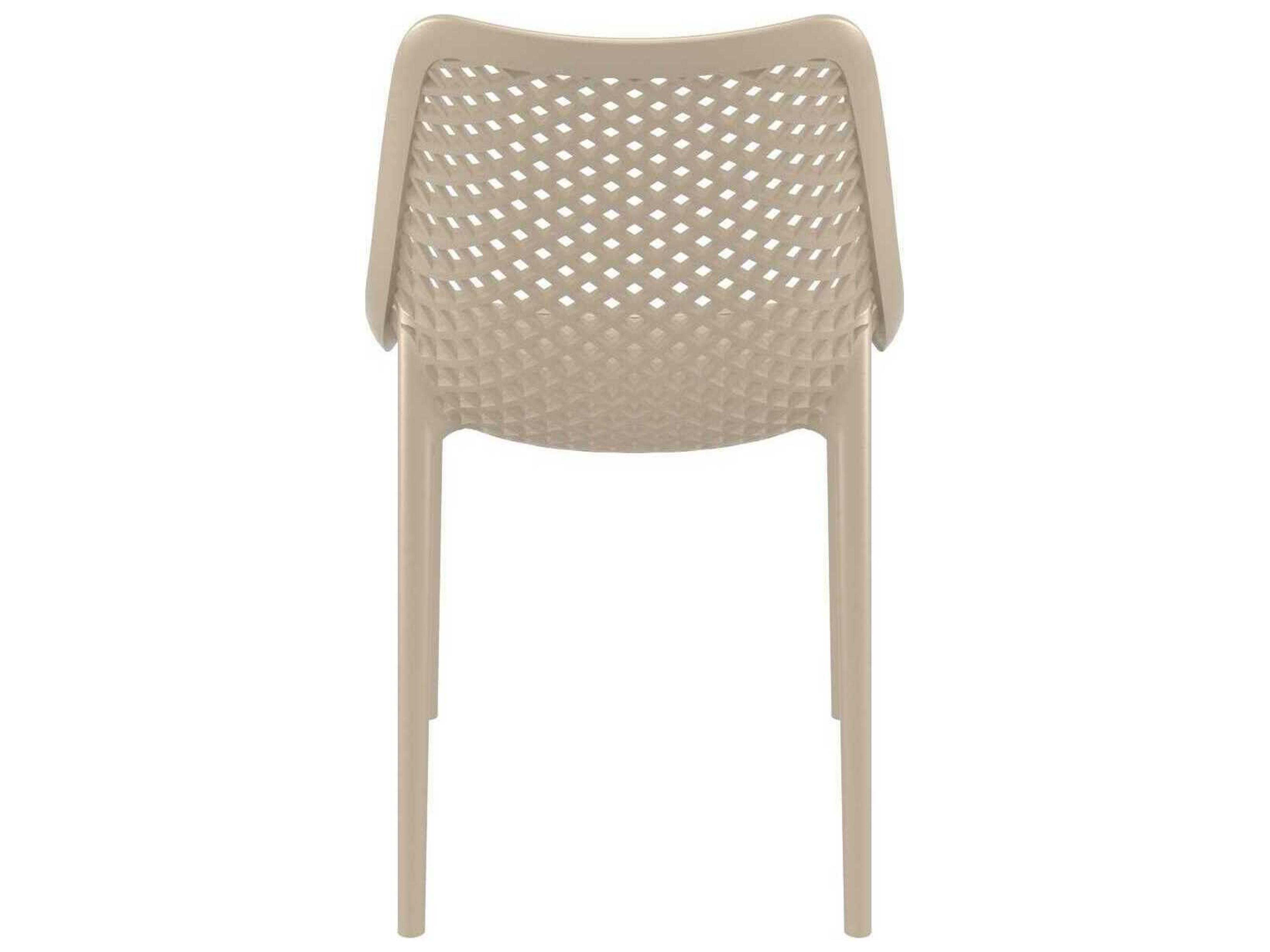 Compamia Air Taupe Polypropylene Resin Dining Chair