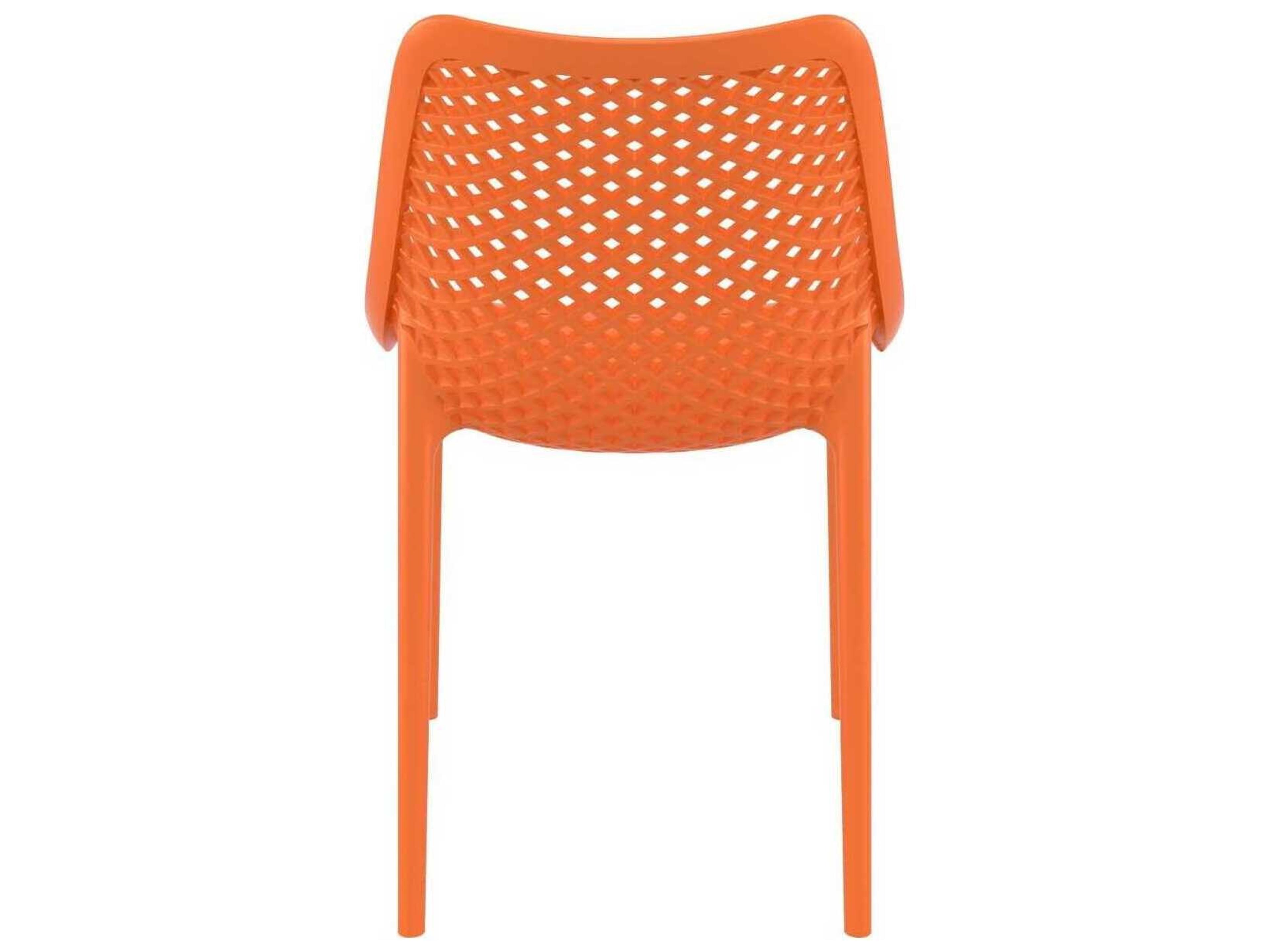 Compamia Air Orange Polypropylene Resin Dining Chair