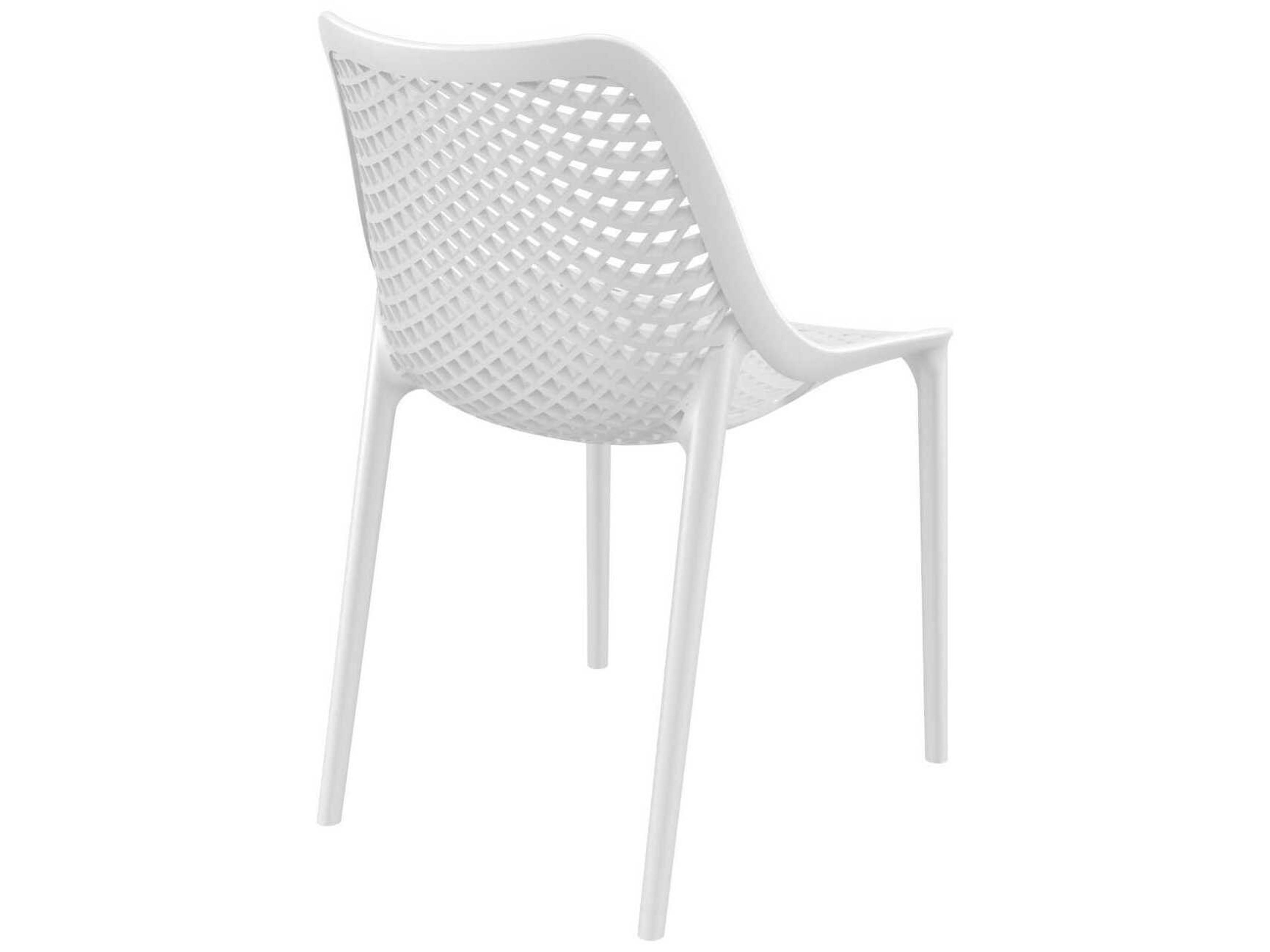 Compamia Air White Polypropylene Resin Dining Chair