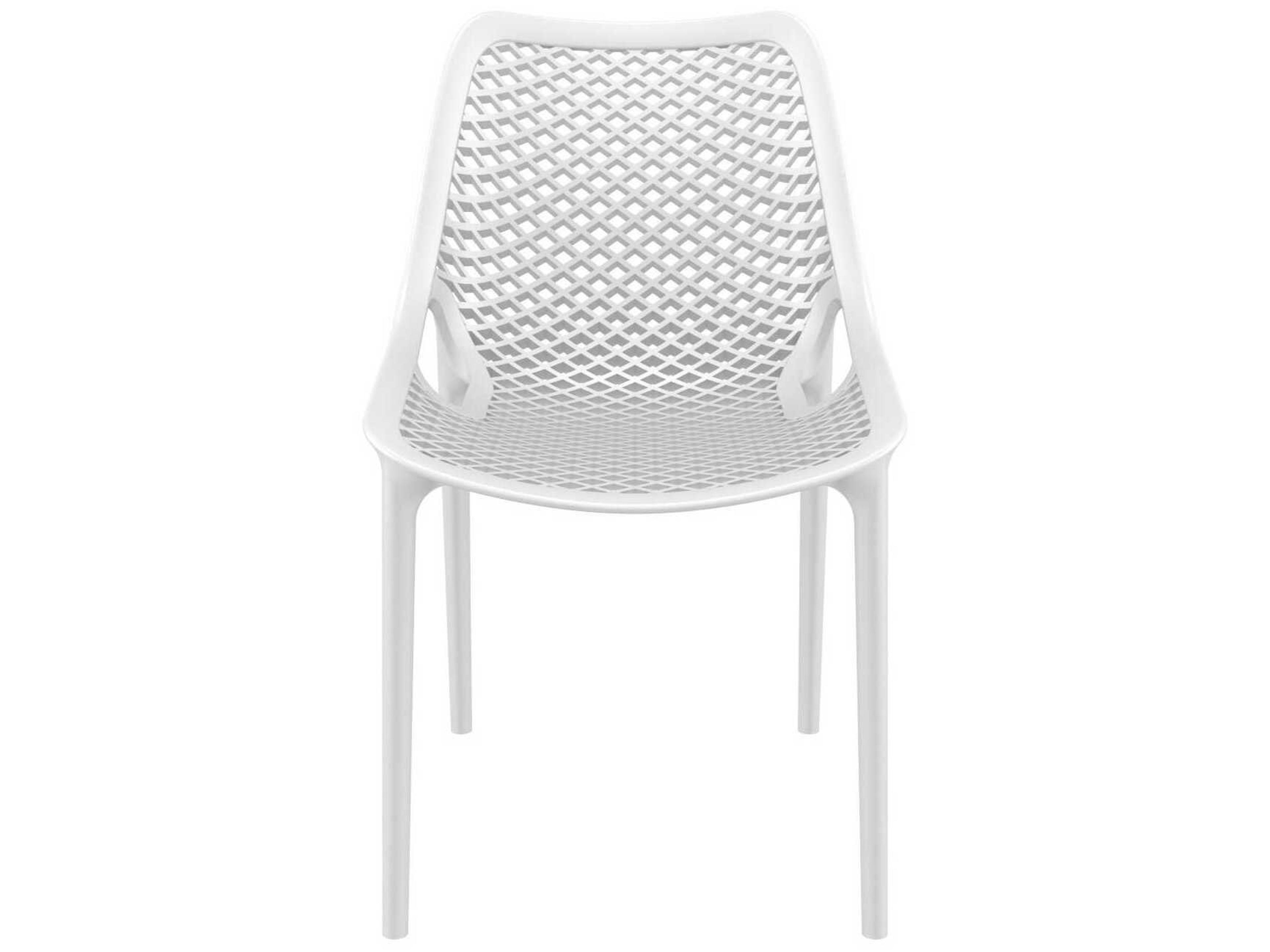 Compamia Air White Polypropylene Resin Dining Chair