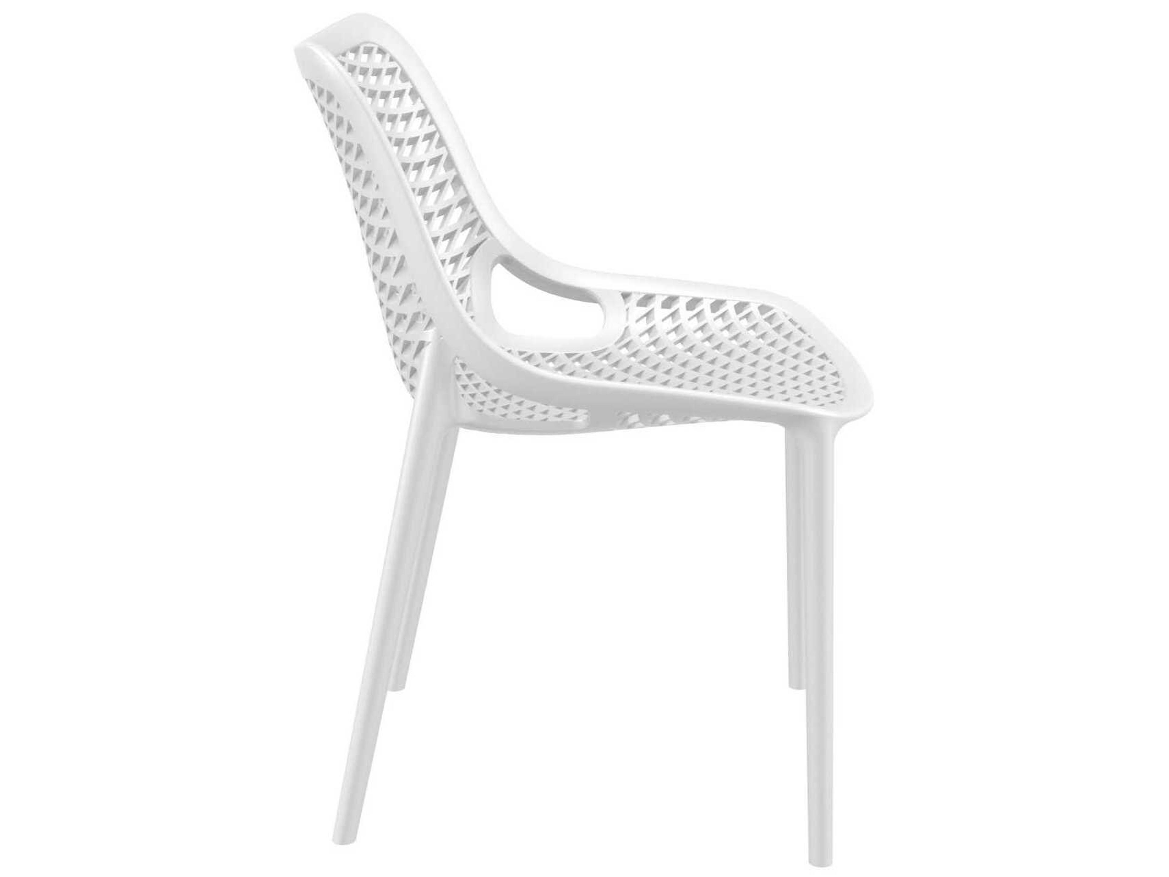 Compamia Air White Polypropylene Resin Dining Chair