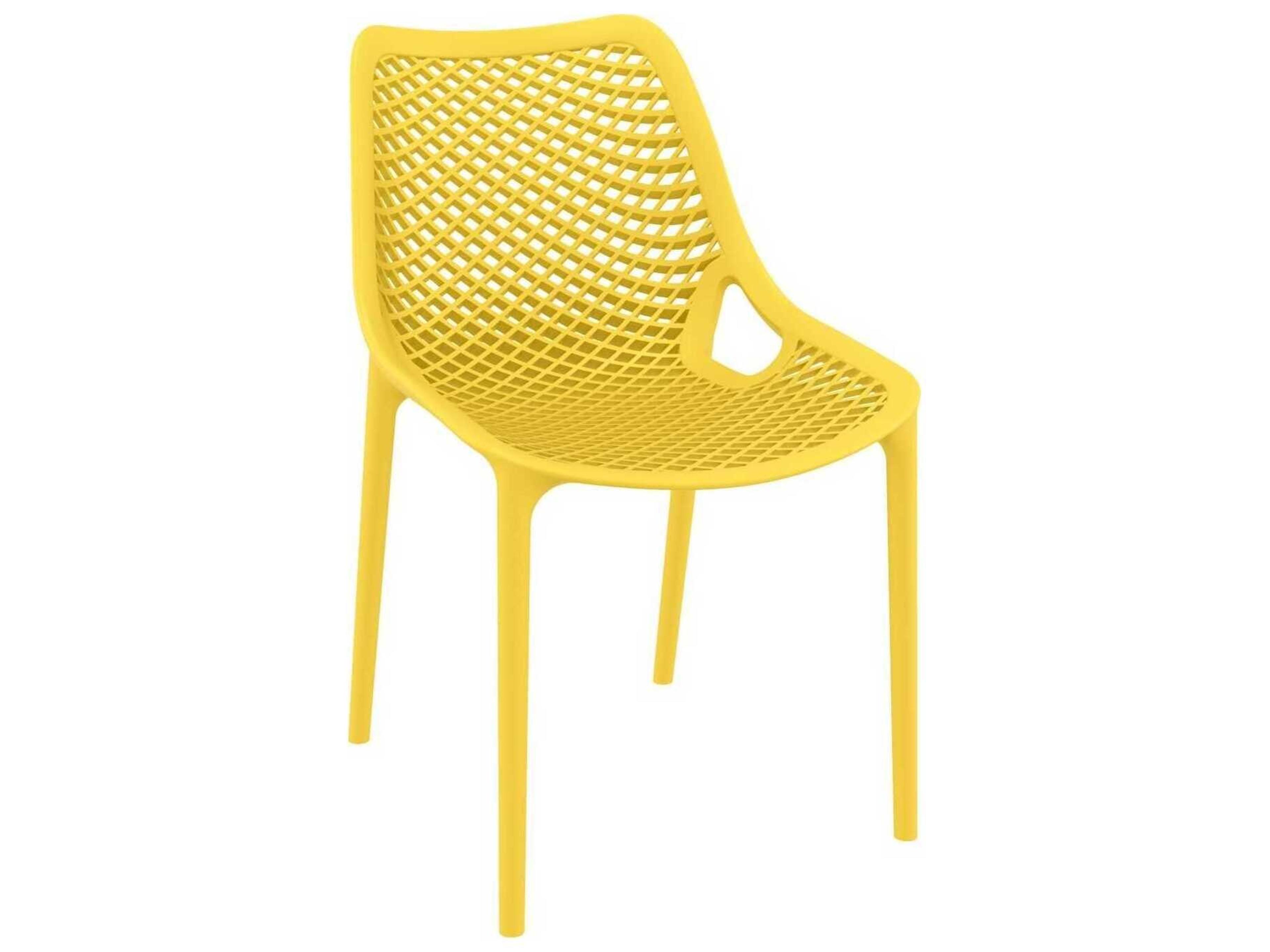 Air Yellow Polypropylene Resin Dining Chair