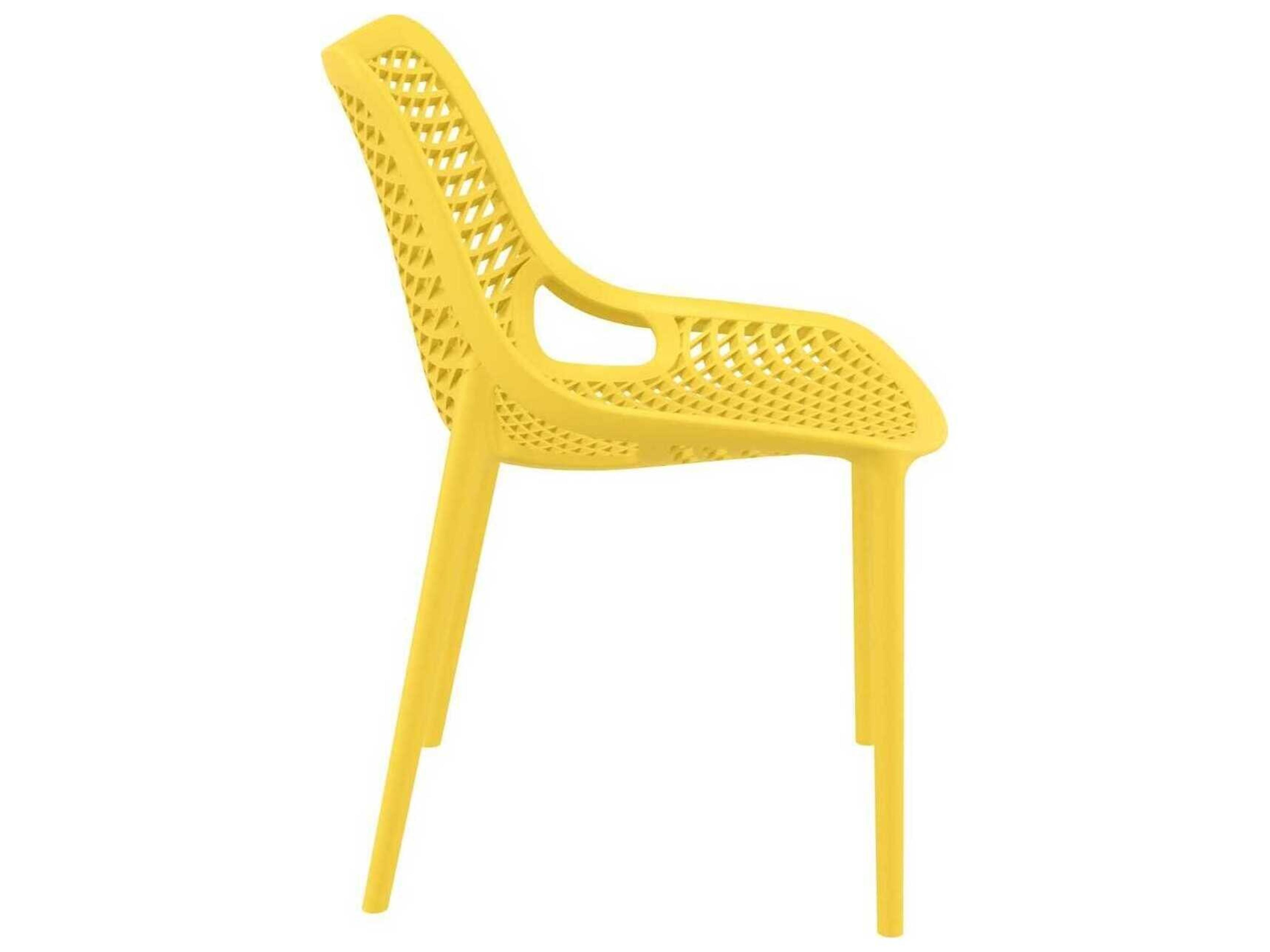Compamia Air Yellow Polypropylene Resin Dining Chair