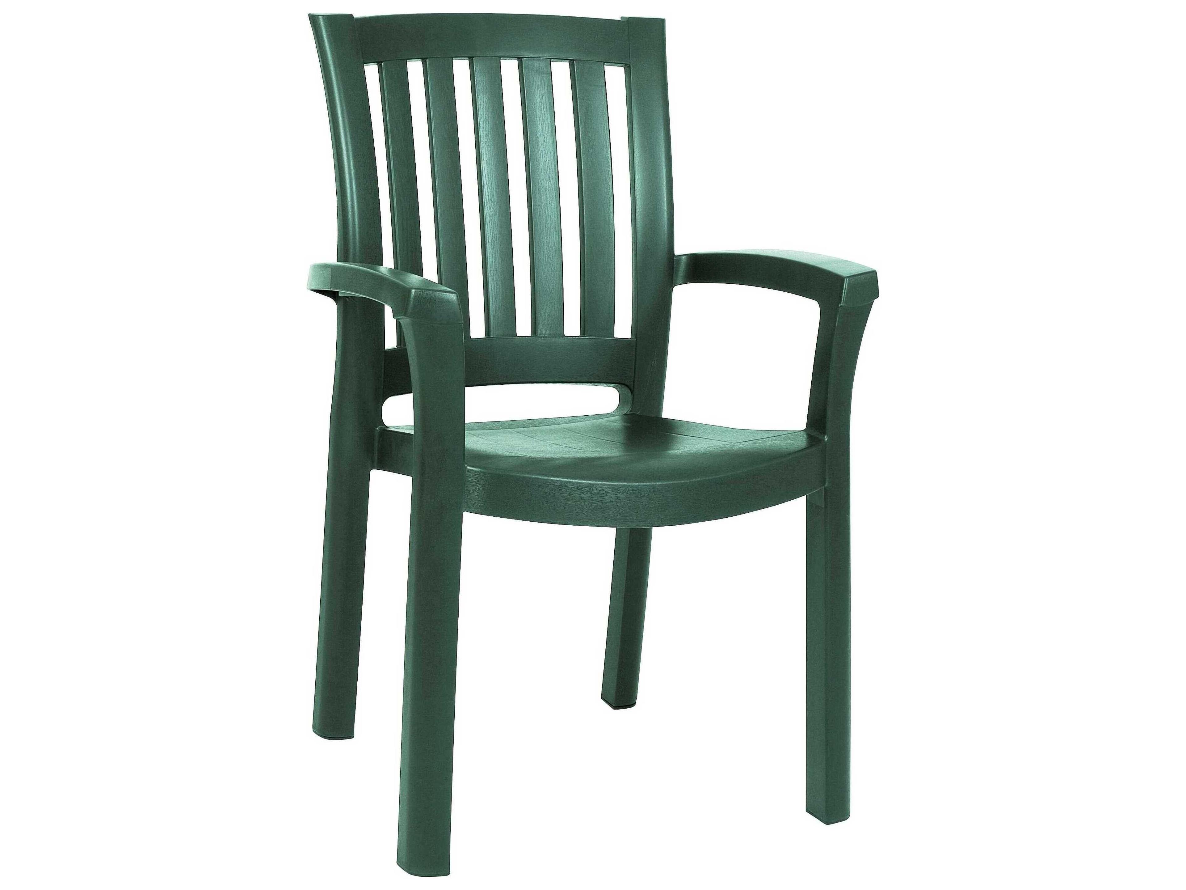 Sunshine Green Resin Dining Chair