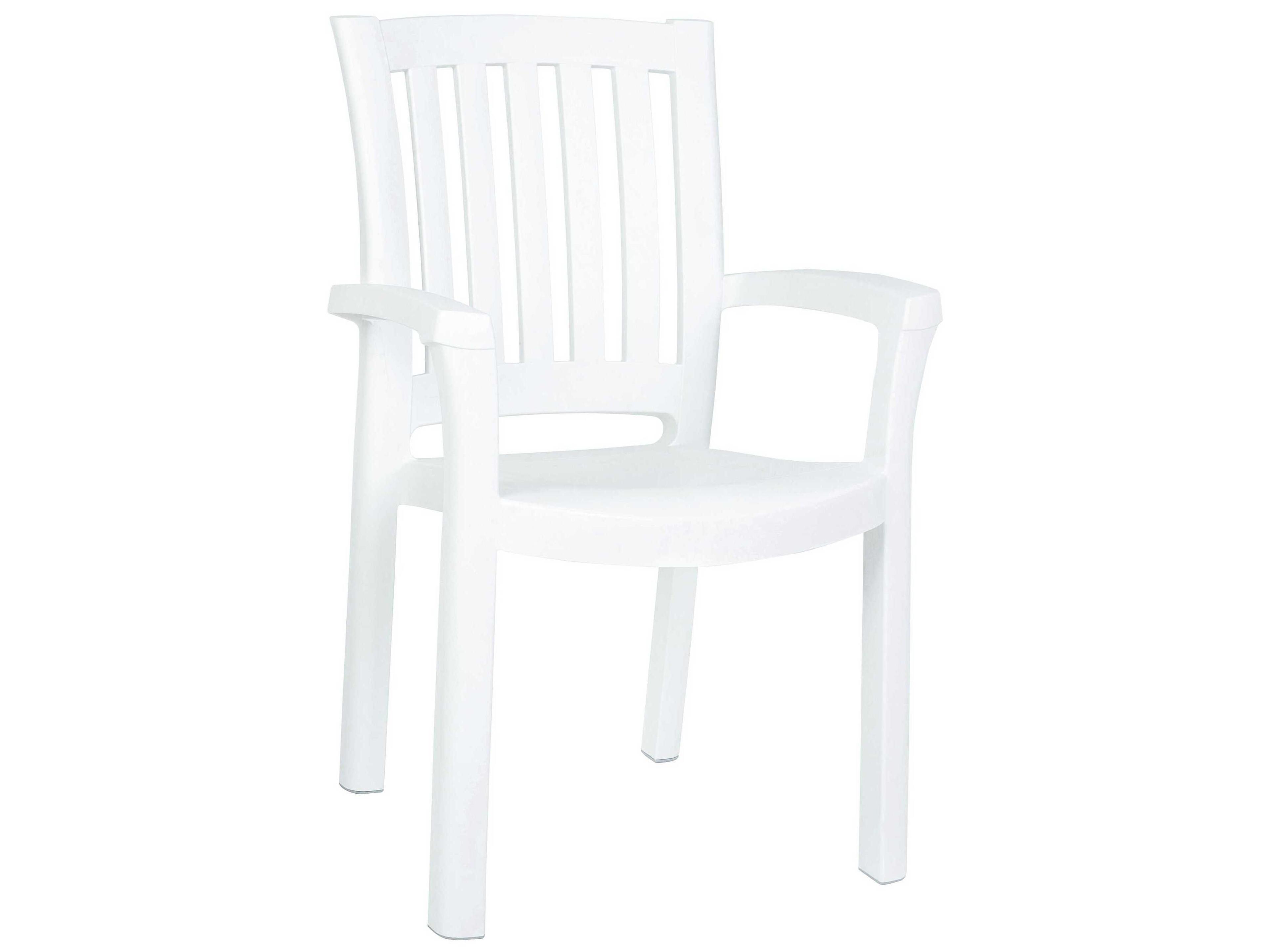 Sunshine White Resin Dining Chair