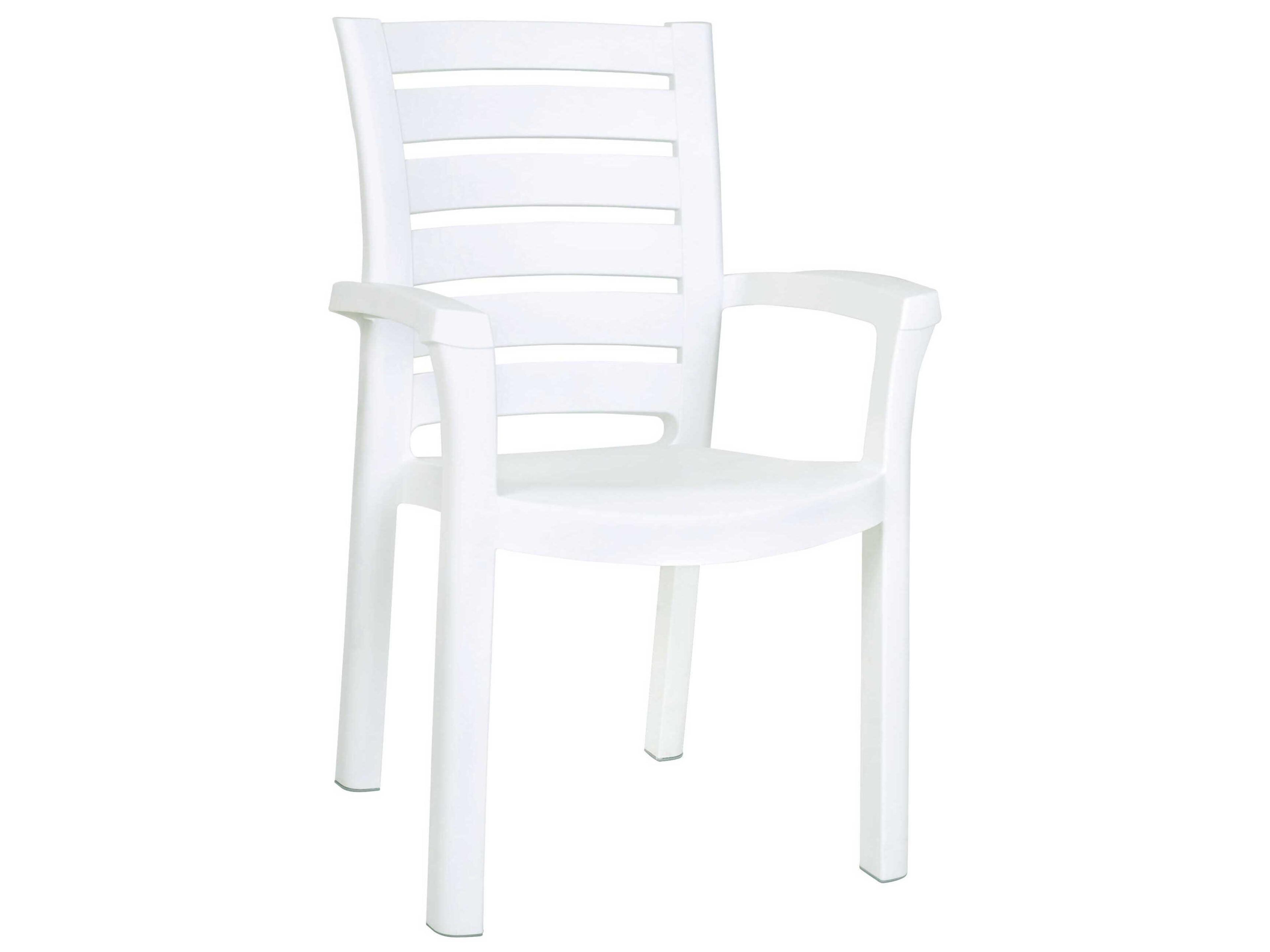 Marina White Resin Dining Chair