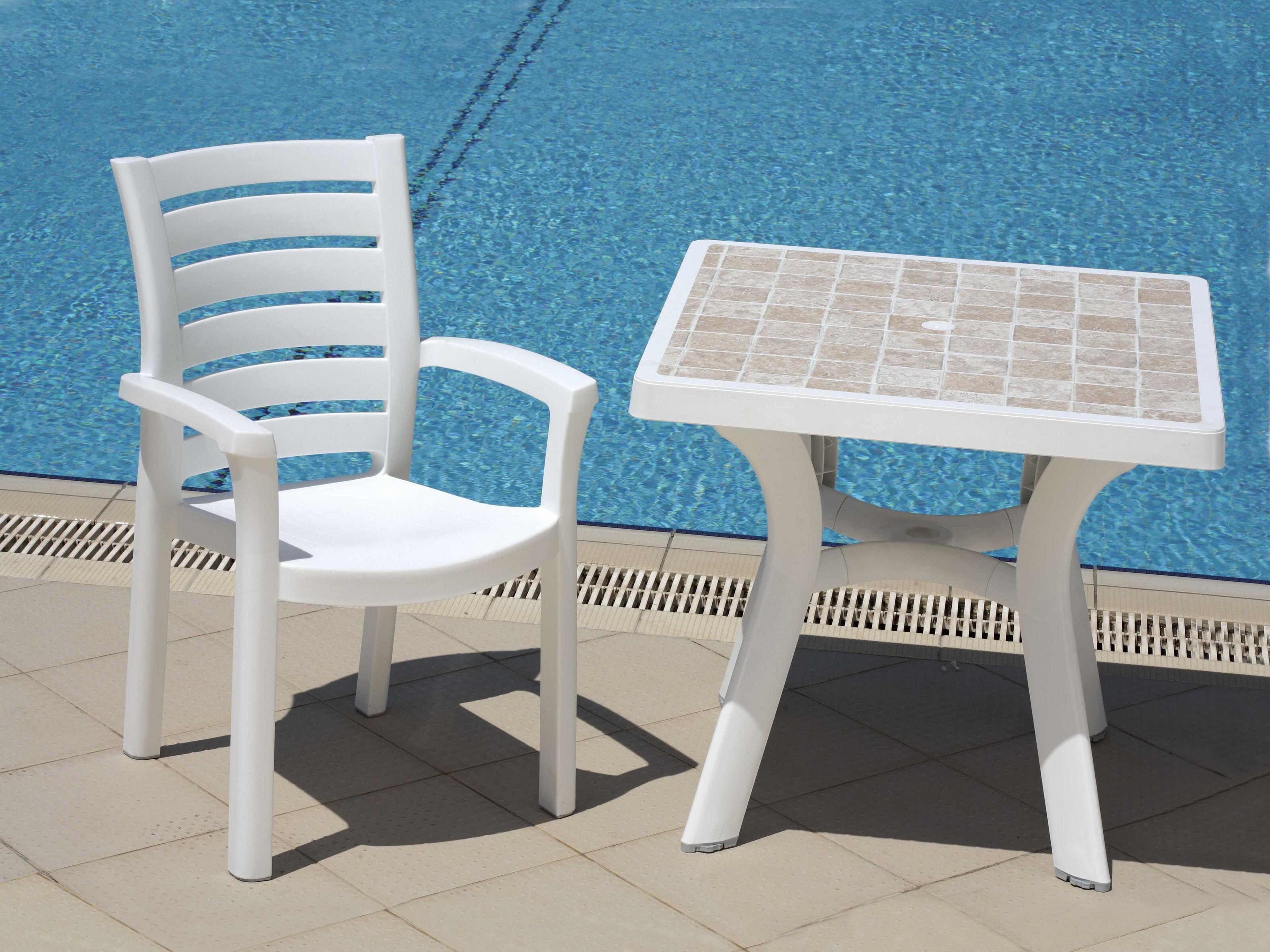 Compamia Marina White Resin Dining Chair