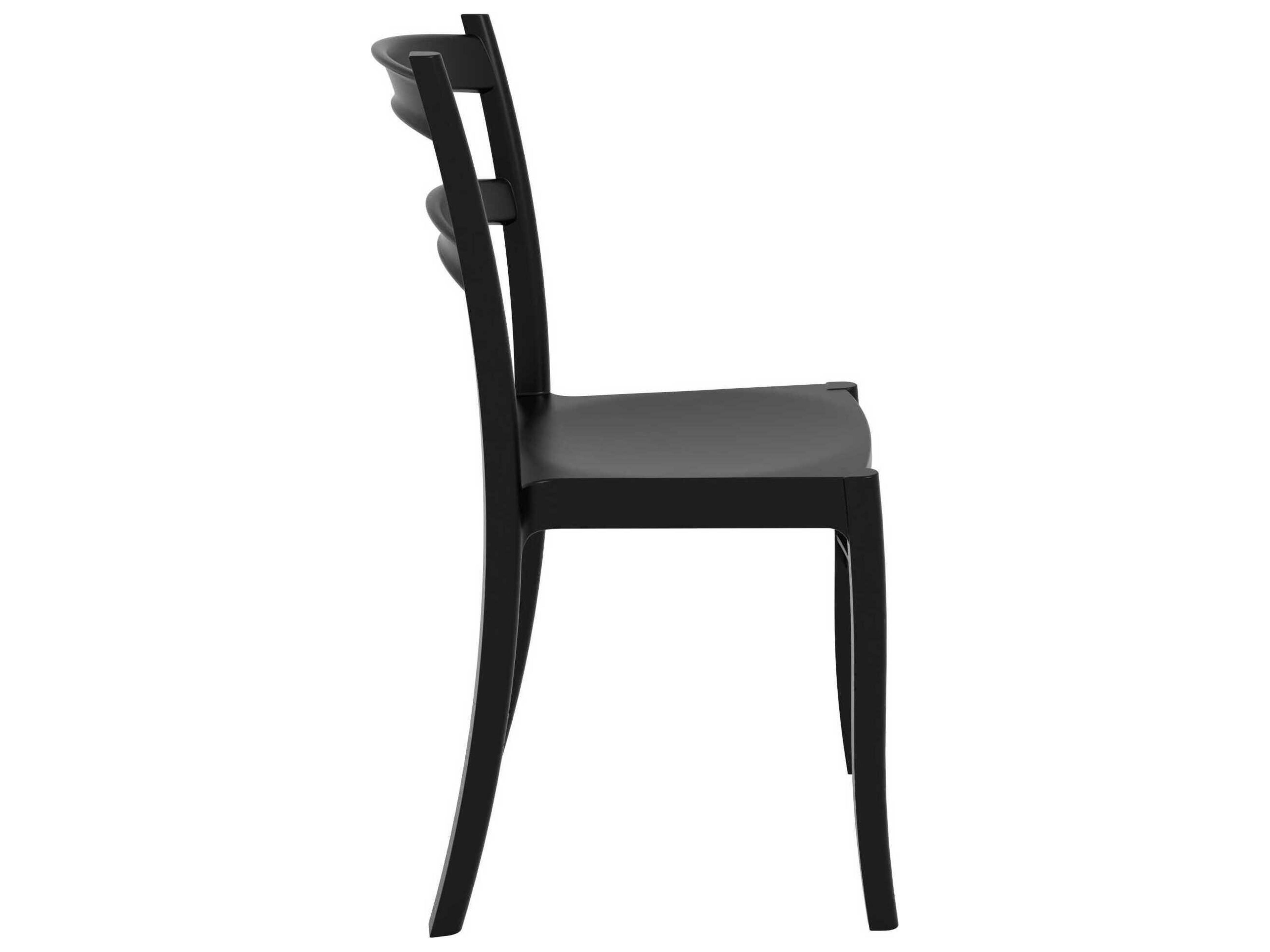 Compamia Tiffany Black Polypropylene Resin Dining Chair