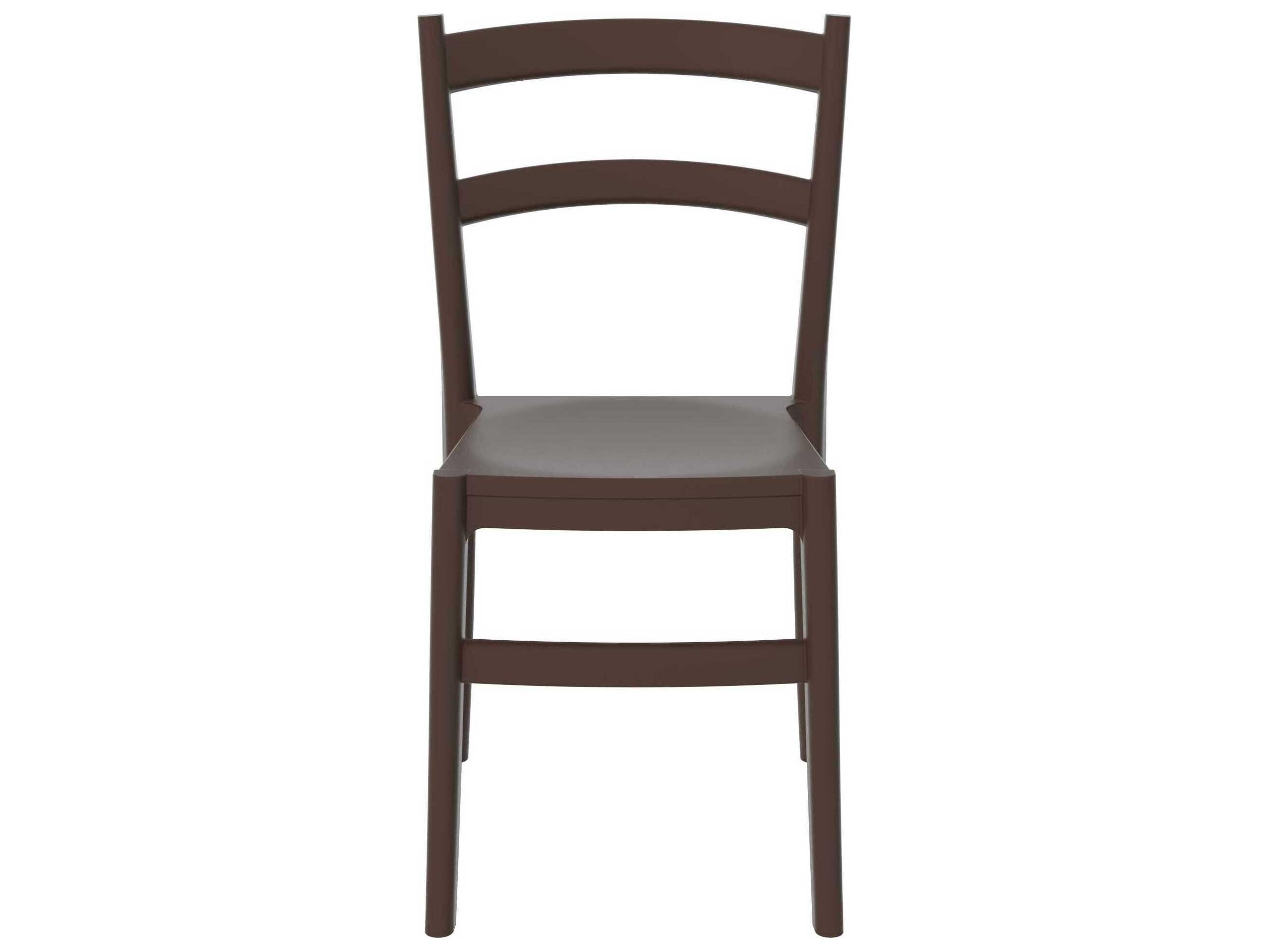 Compamia Tiffany Brown Polypropylene Resin Dining Chair