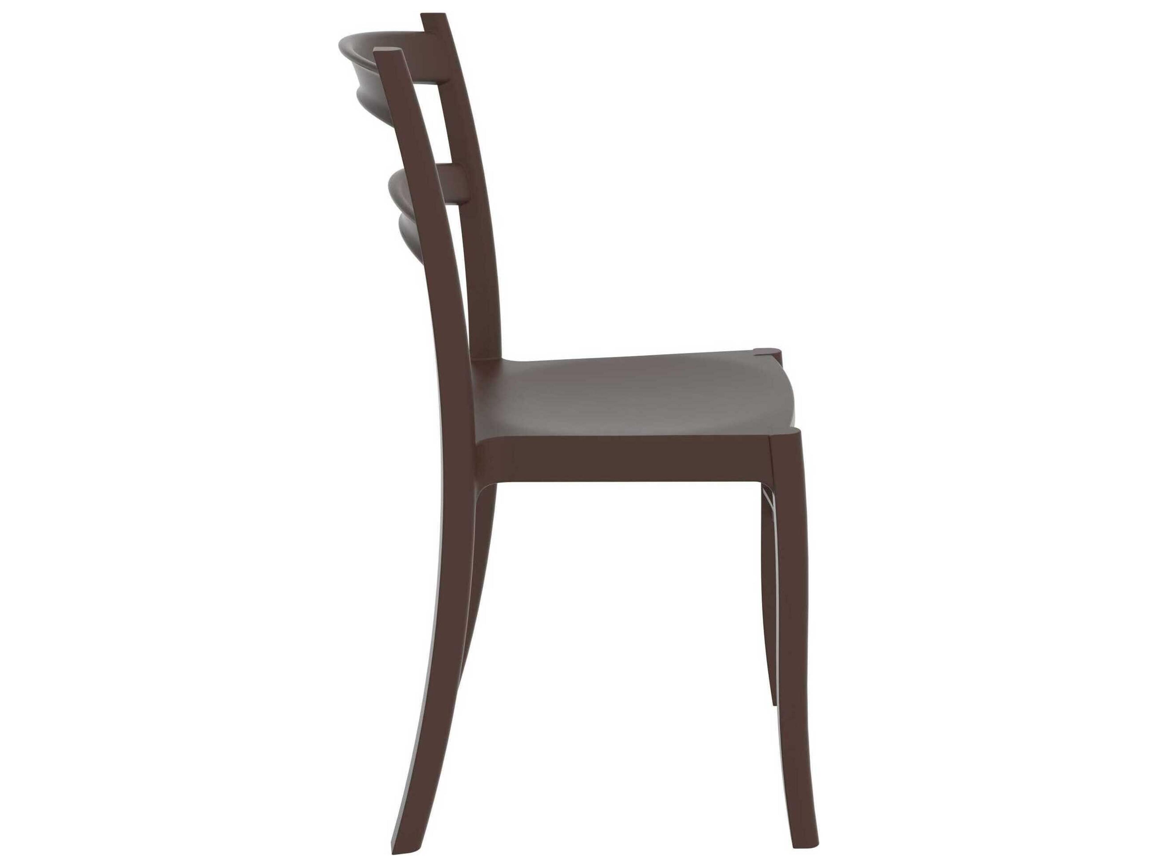 Compamia Tiffany Brown Polypropylene Resin Dining Chair