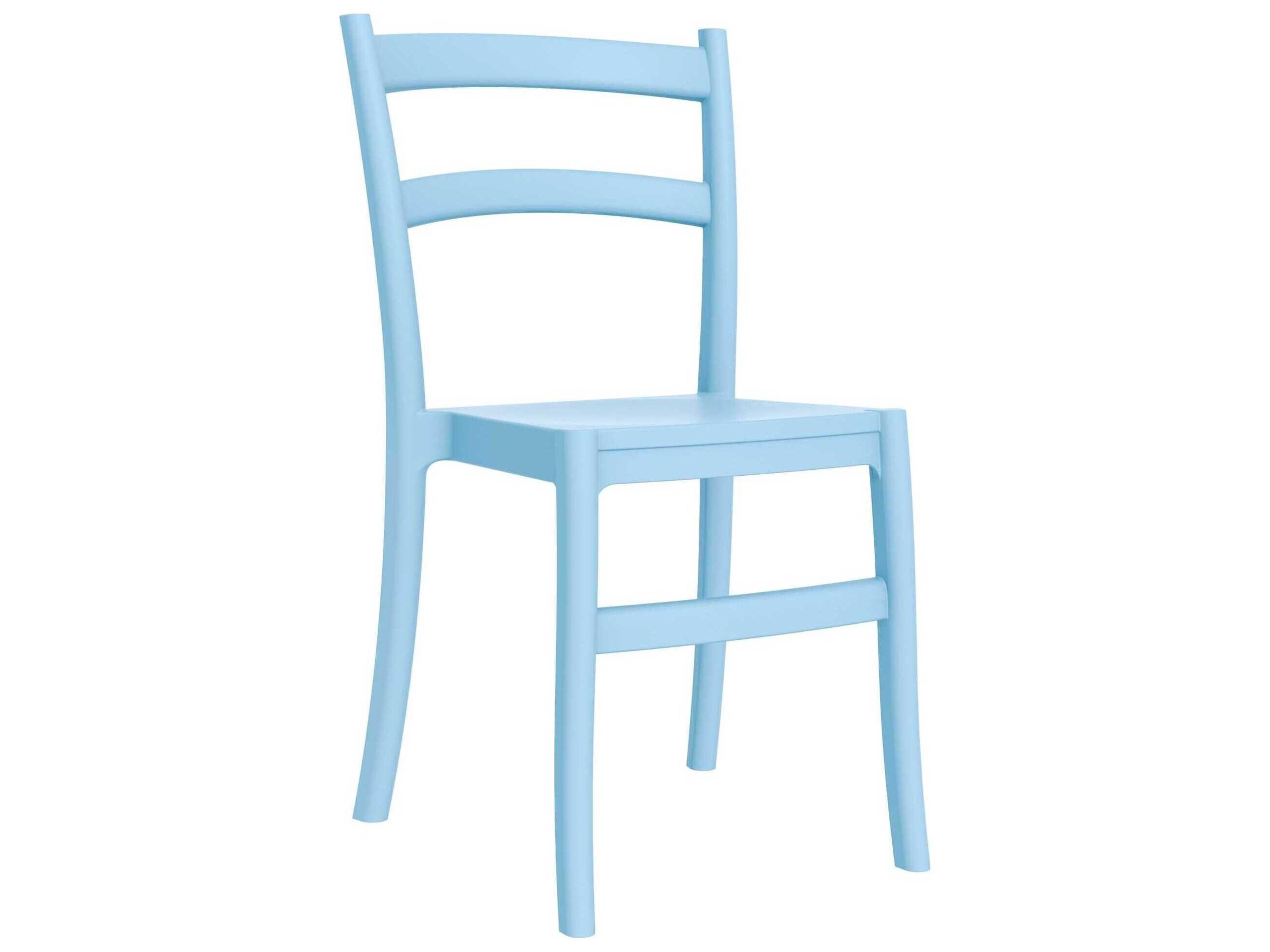 Tiffany Light Blue Polypropylene Resin Dining Chair
