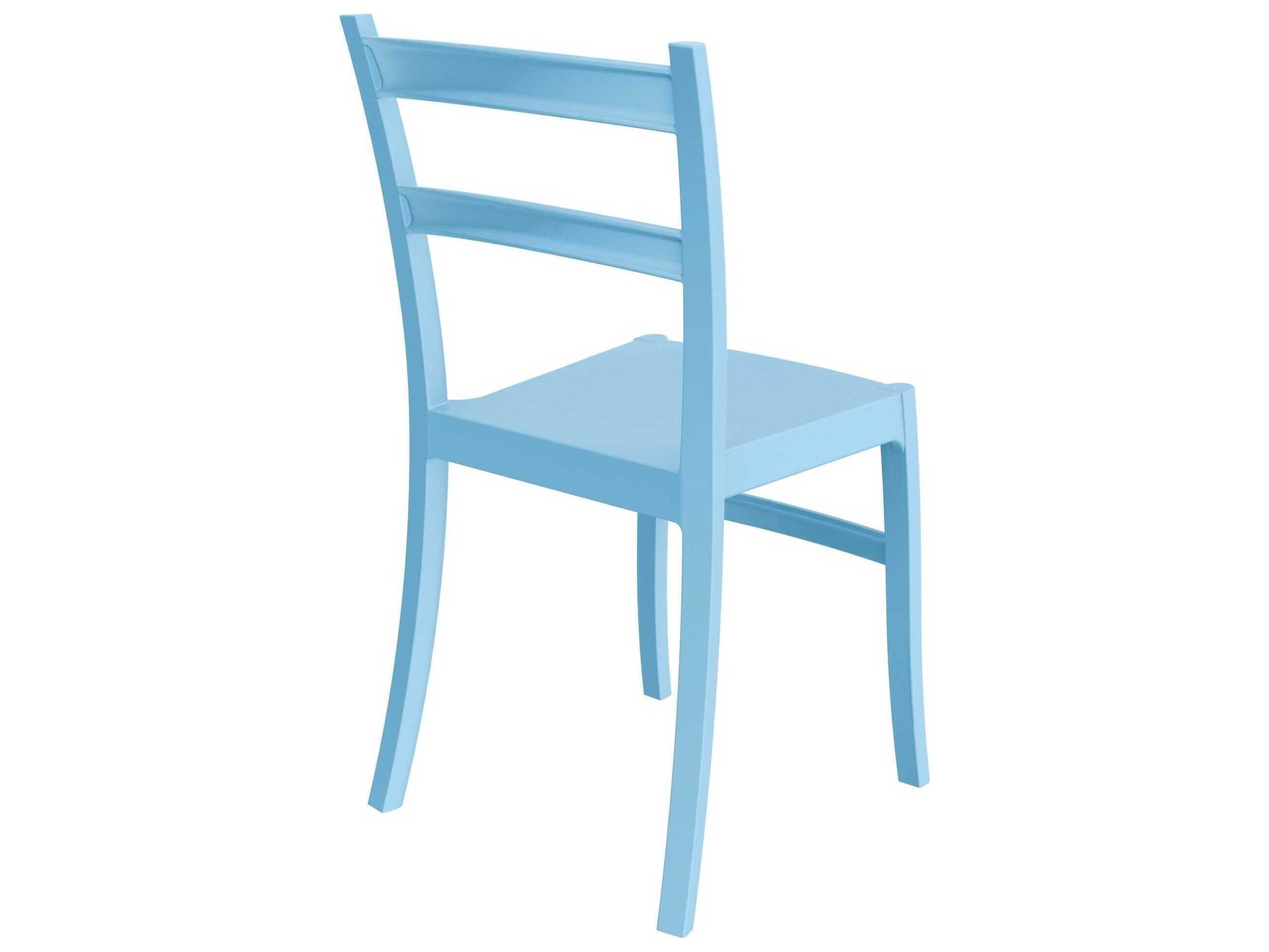 Compamia Tiffany Light Blue Polypropylene Resin Dining Chair