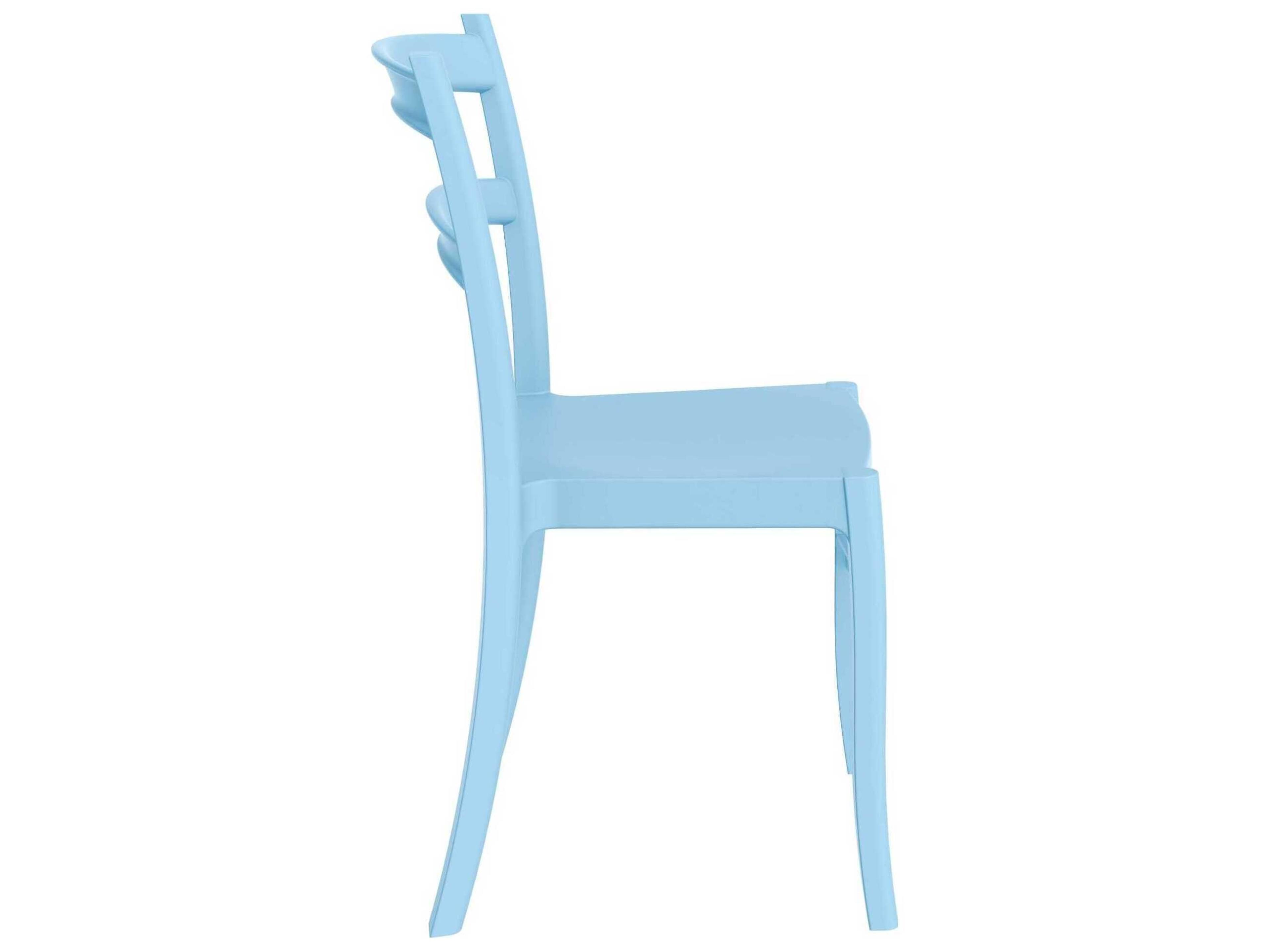 Compamia Tiffany Light Blue Polypropylene Resin Dining Chair