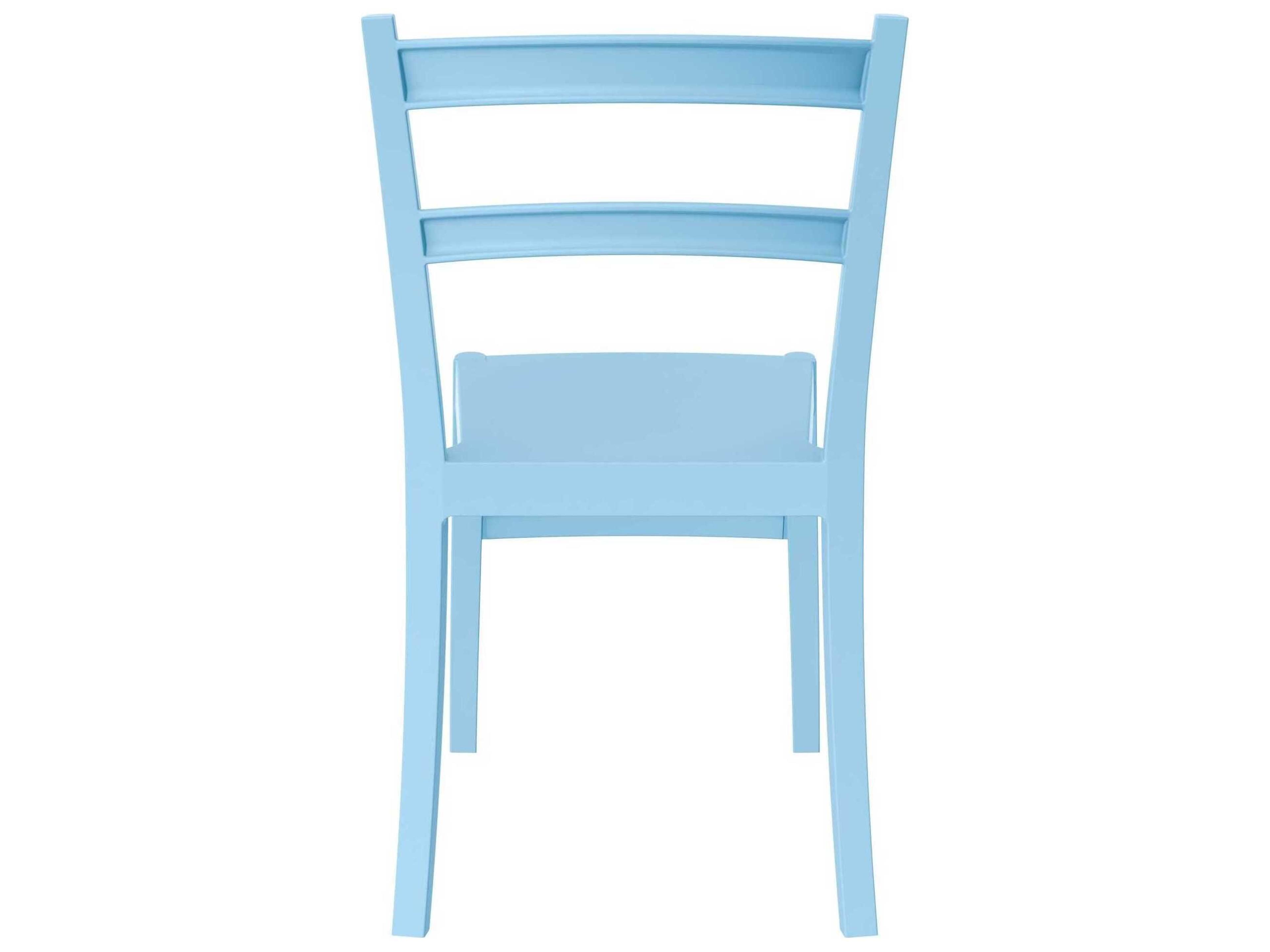 Compamia Tiffany Light Blue Polypropylene Resin Dining Chair