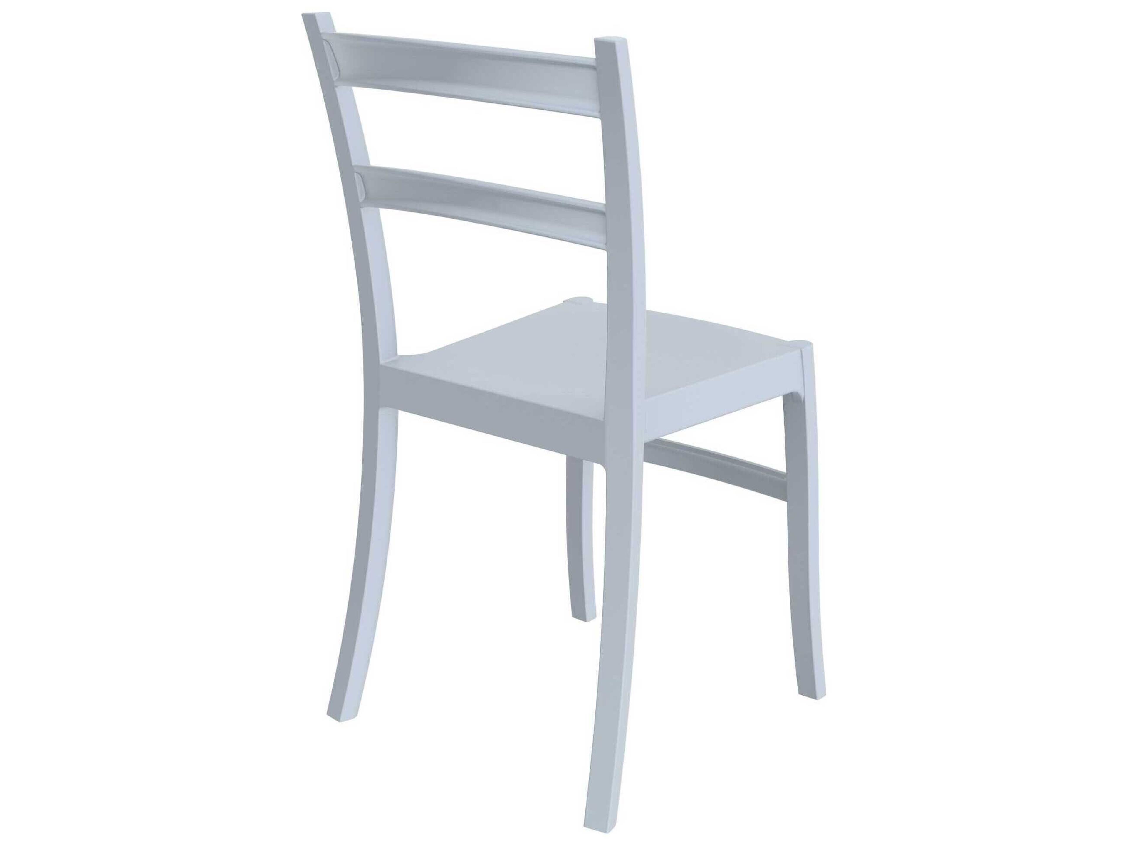 Compamia Tiffany Silver Gray Polypropylene Resin Dining Chair