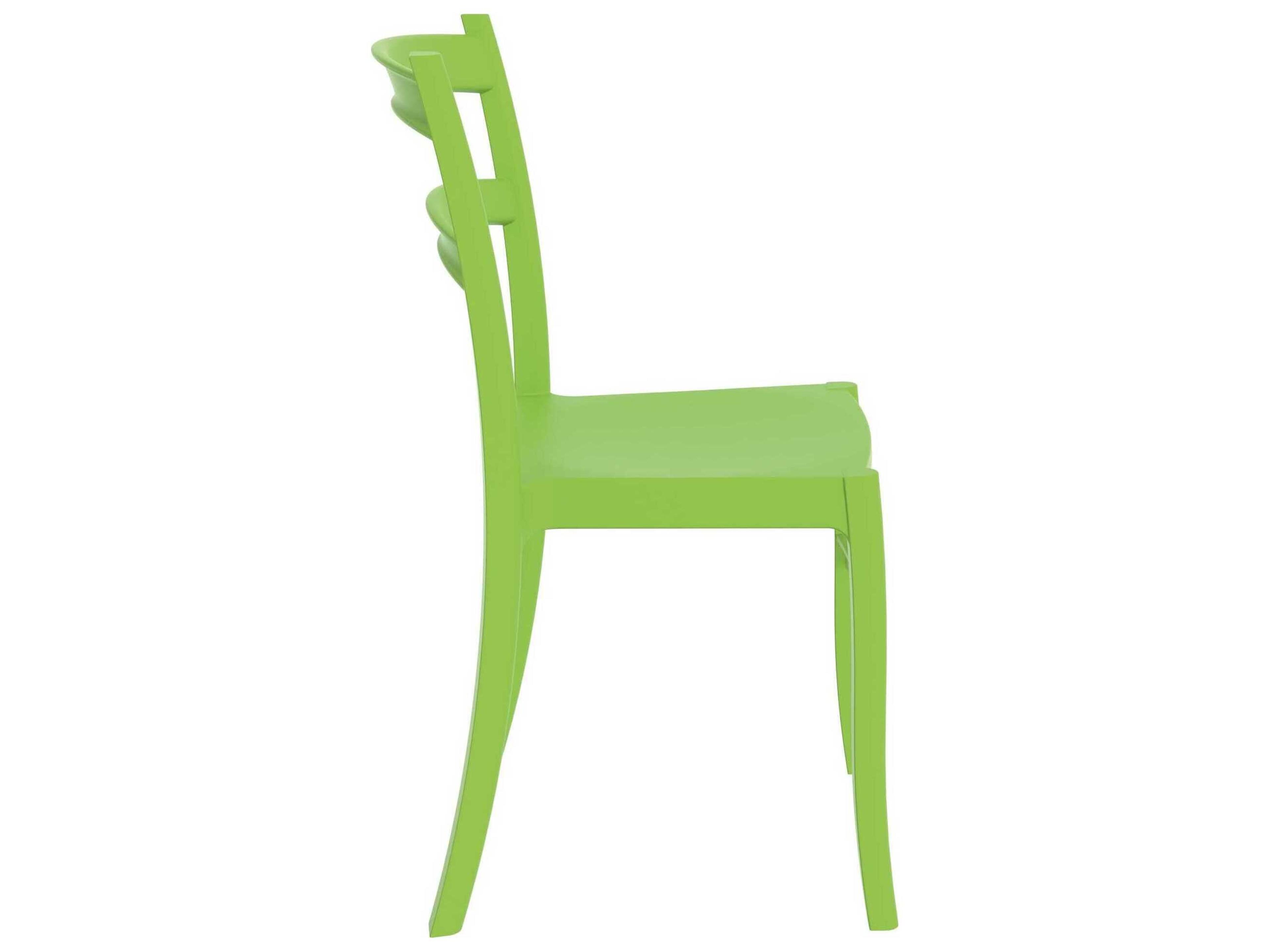 Compamia Tiffany Tropical Green Polypropylene Resin Dining Chair