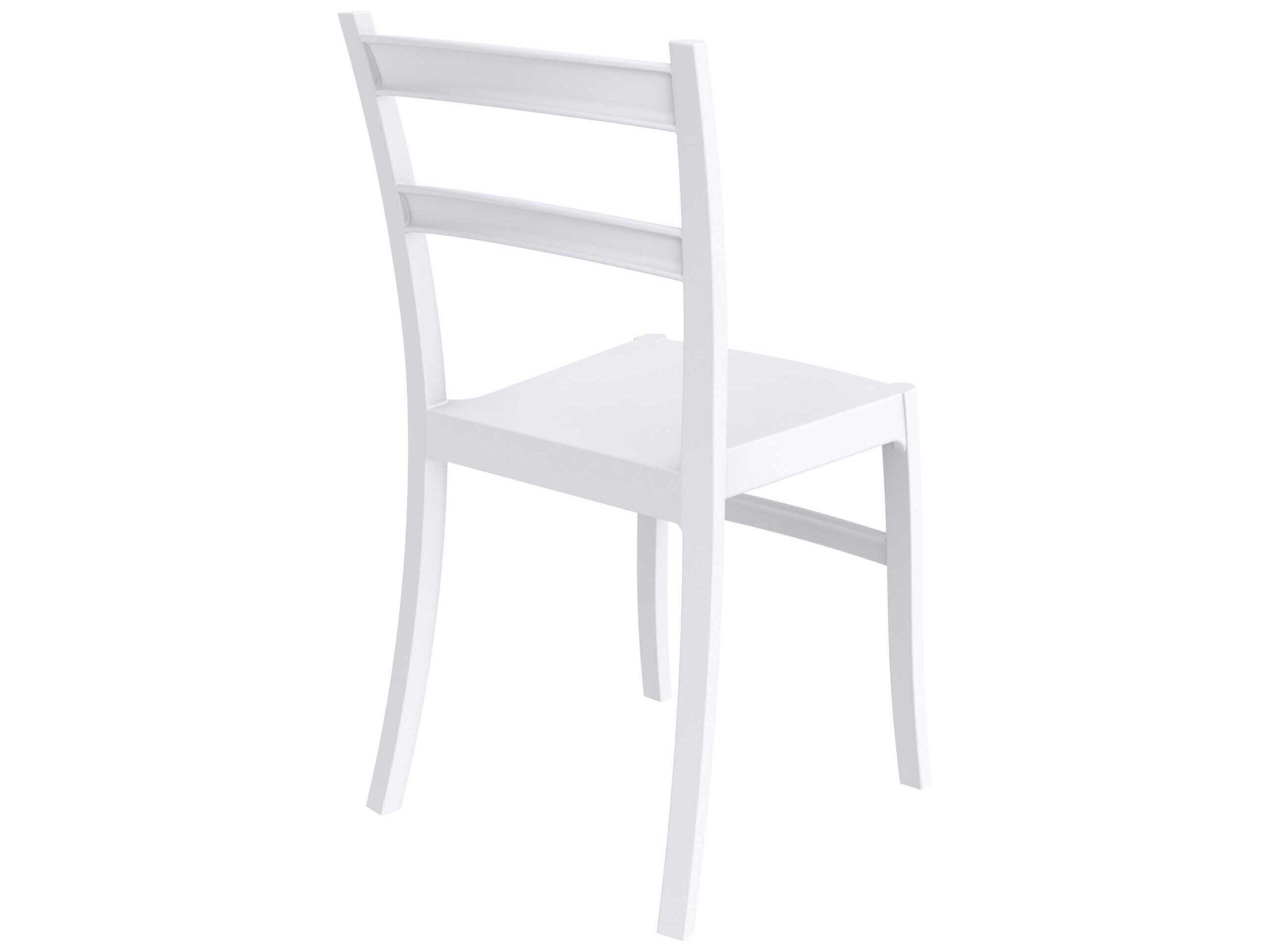 Compamia Tiffany White Polypropylene Resin Dining Chair