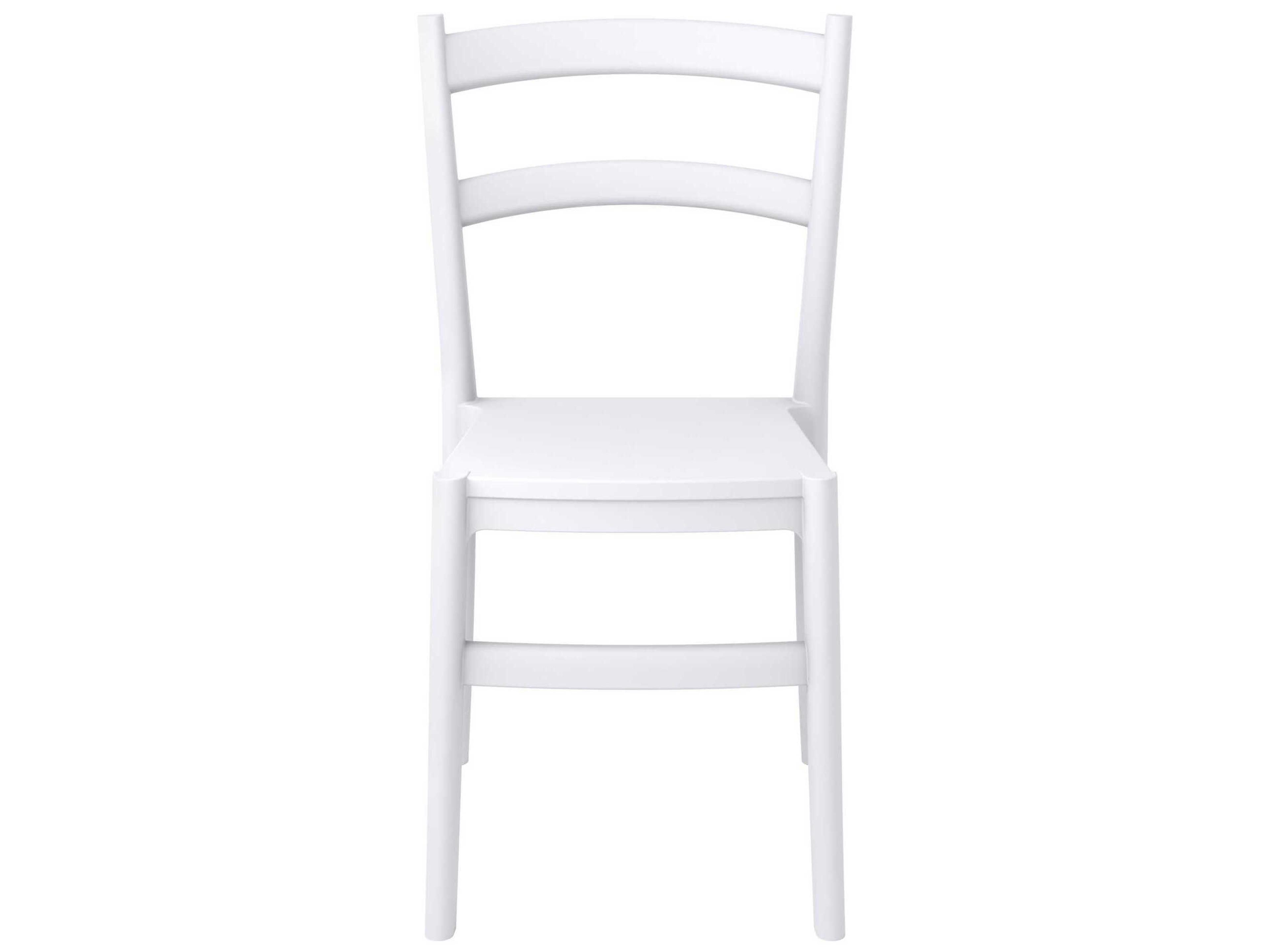 Compamia Tiffany White Polypropylene Resin Dining Chair