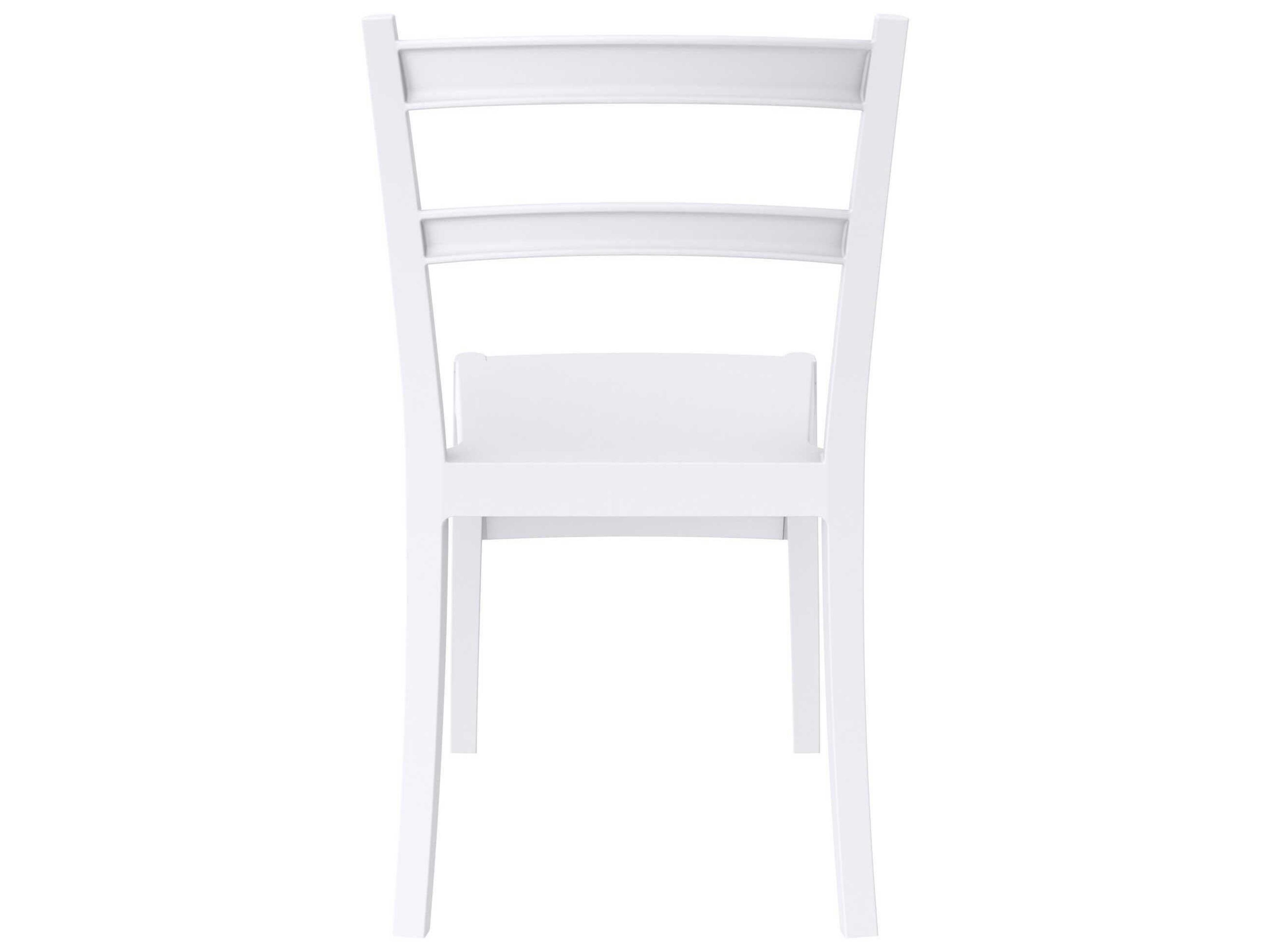 Compamia Tiffany White Polypropylene Resin Dining Chair