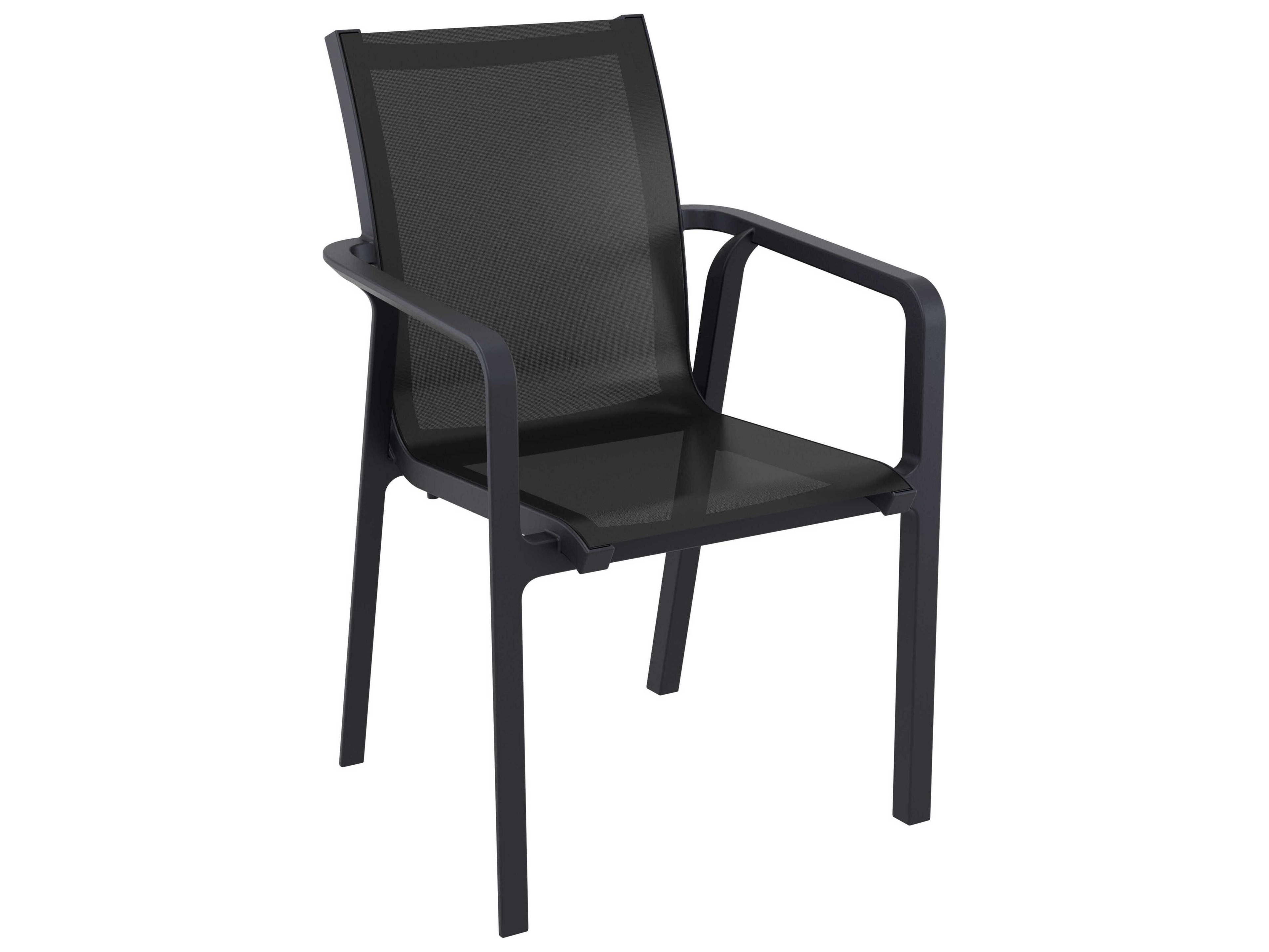 Compamia Pacific Black Resin Dining Set