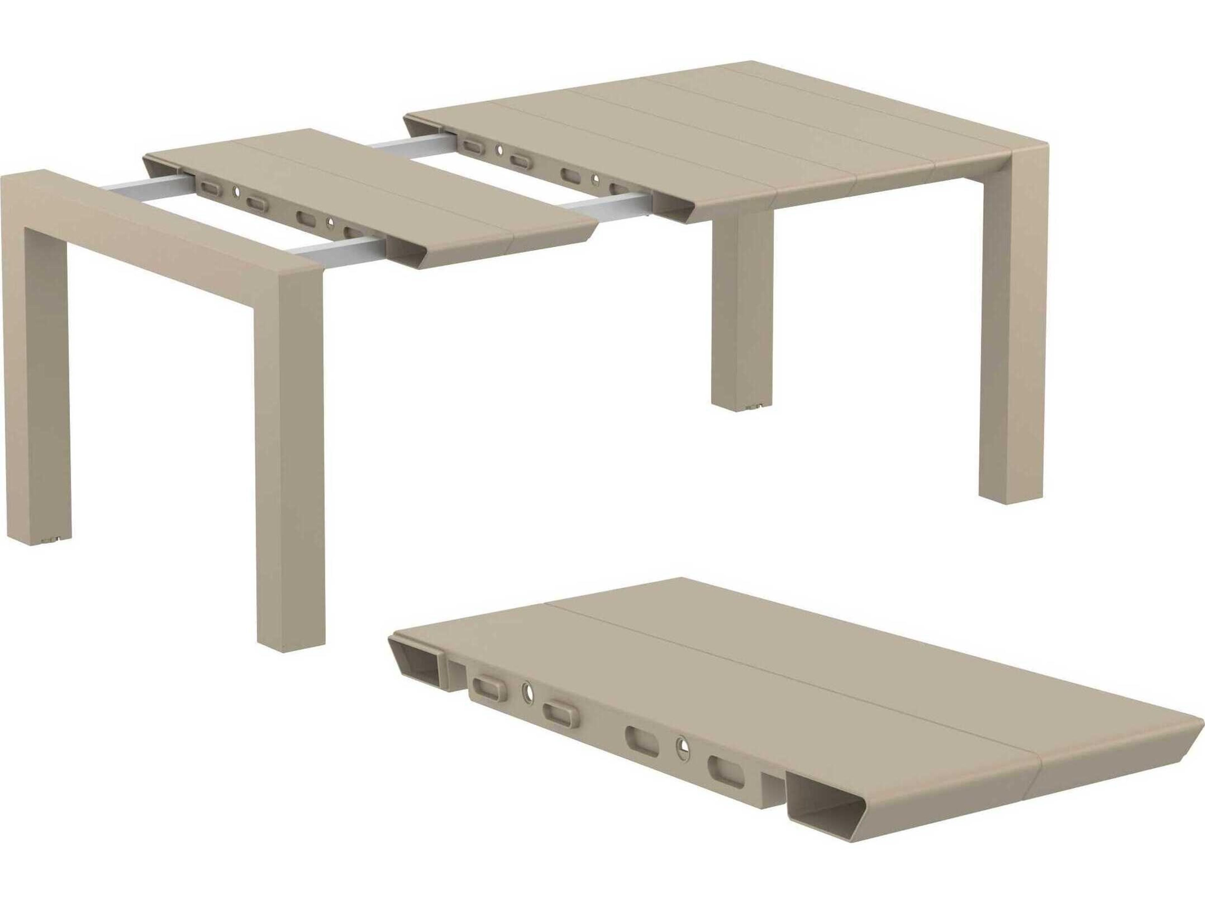 Compamia Pacific Taupe Resin Dining Set