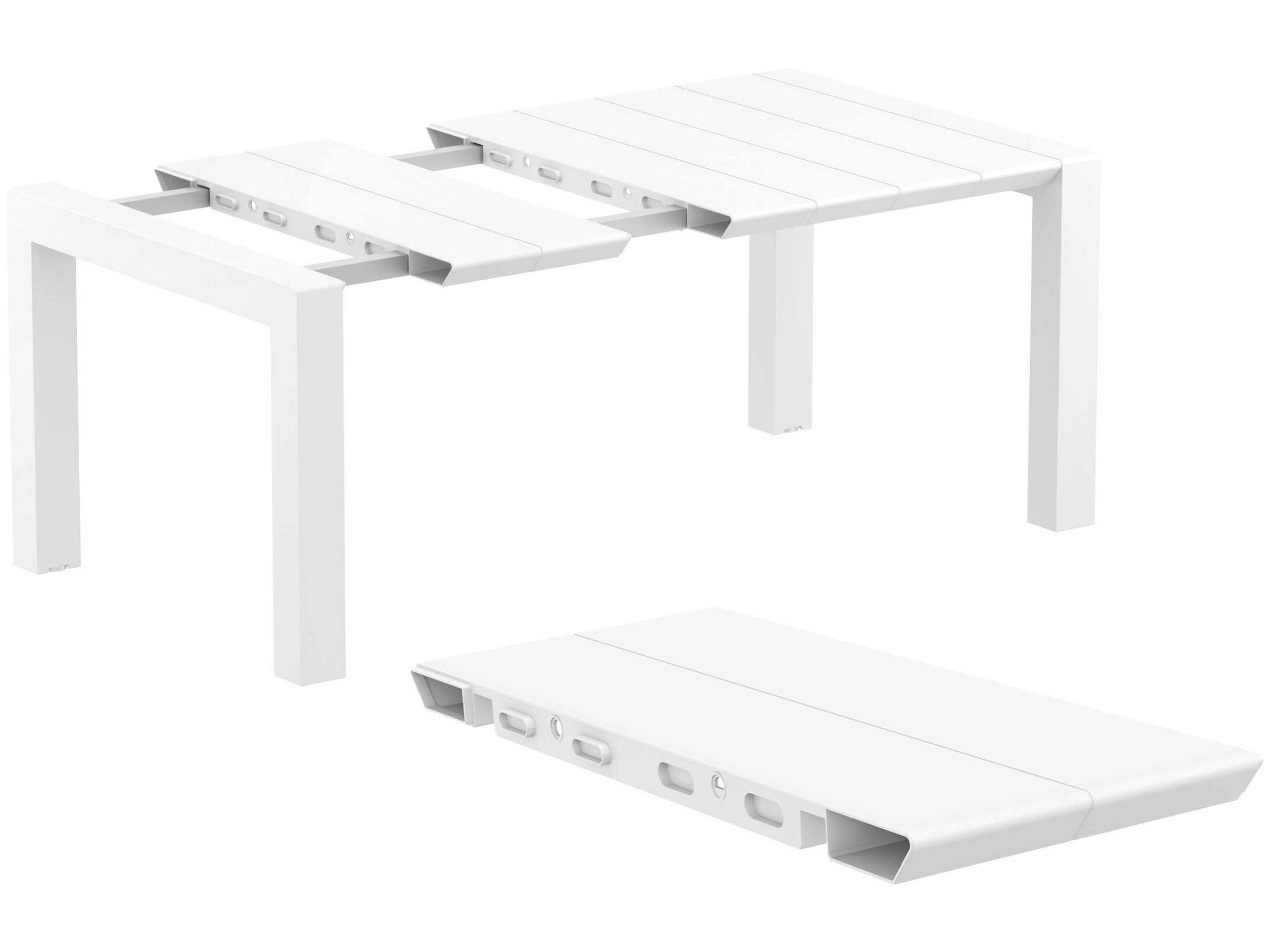 Compamia Pacific White Blue Resin Dining Set