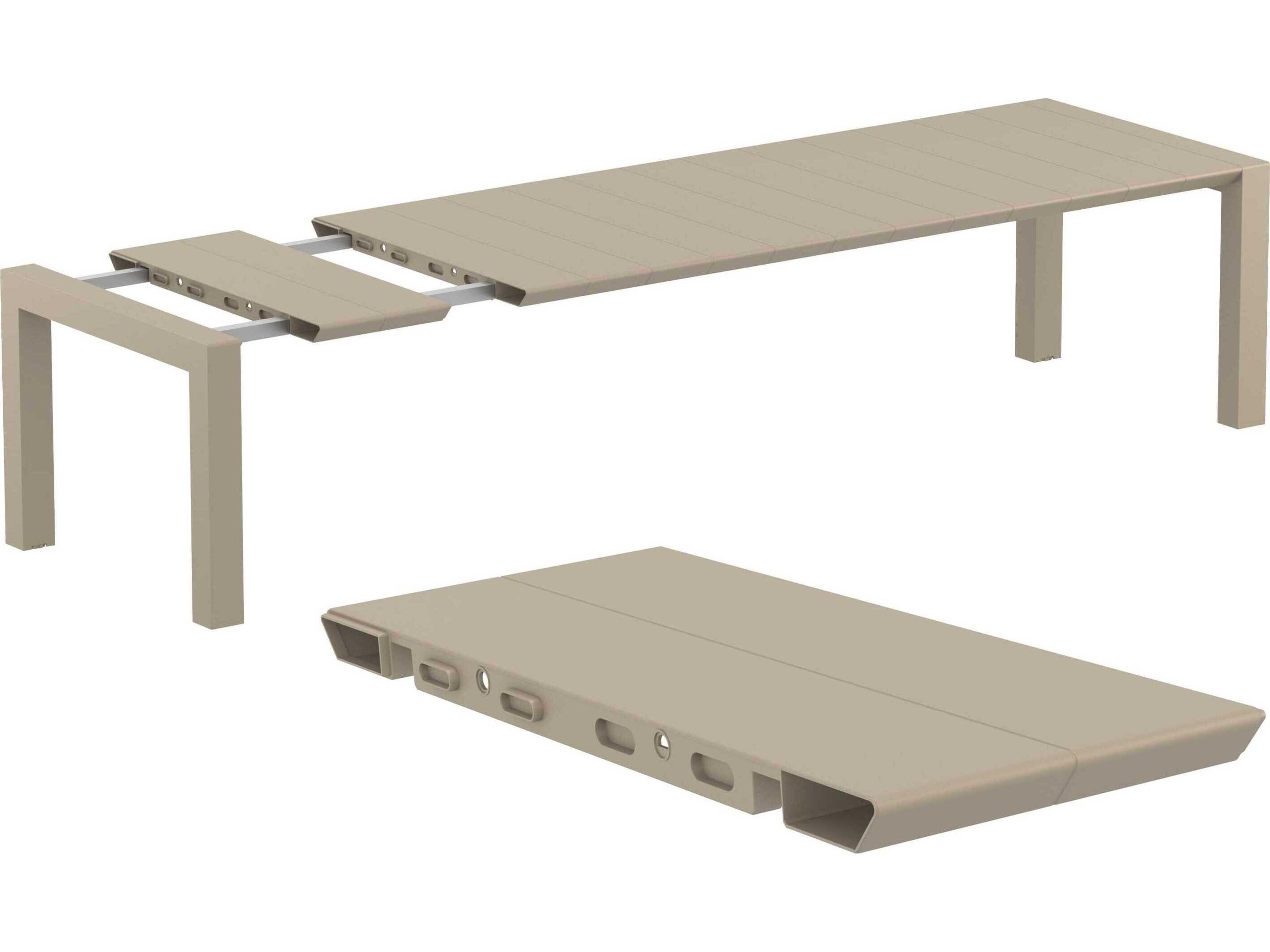 Compamia Pacific Taupe Resin Dining Set