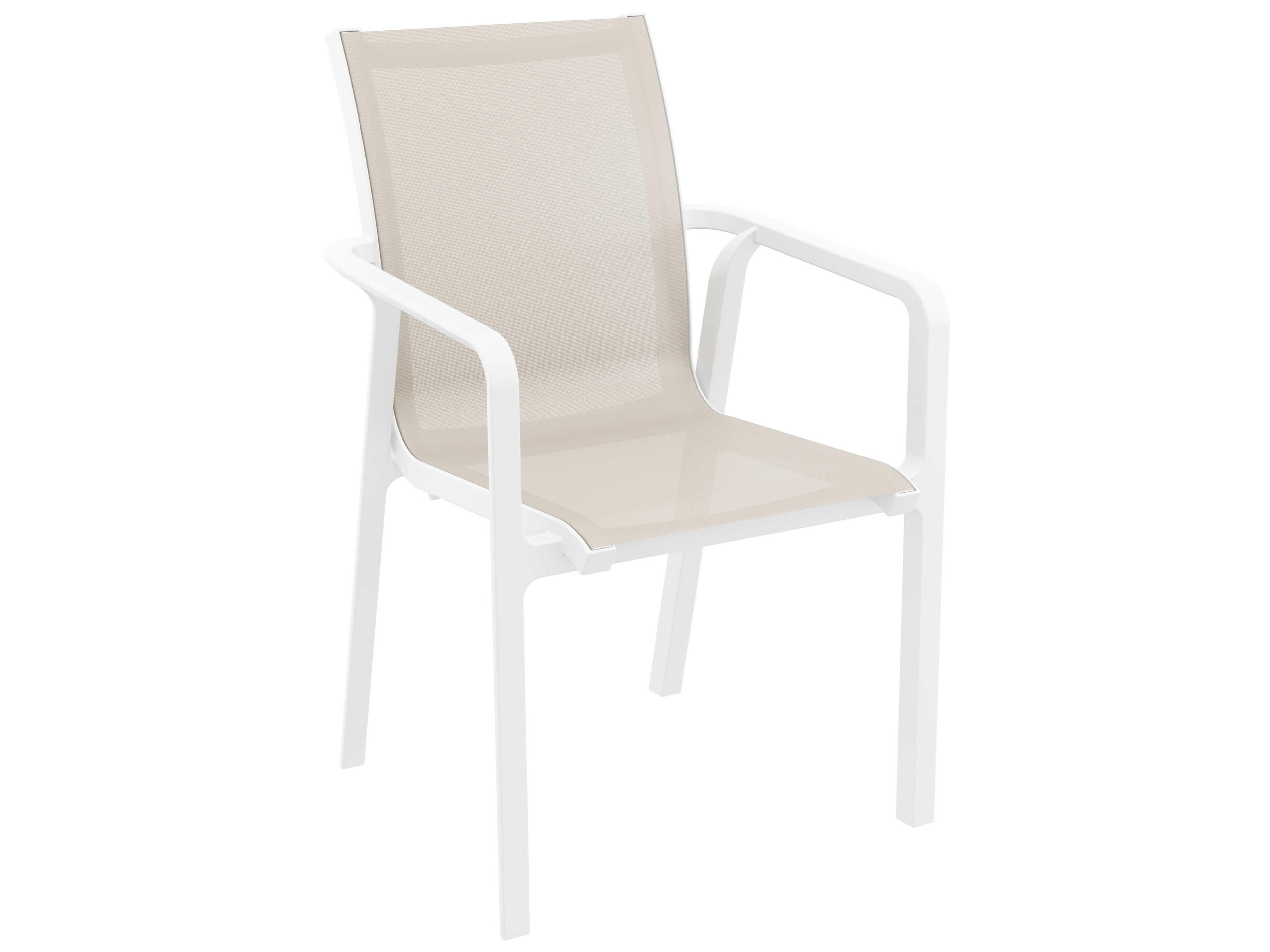 Compamia Pacific White Taupe Resin Dining Set