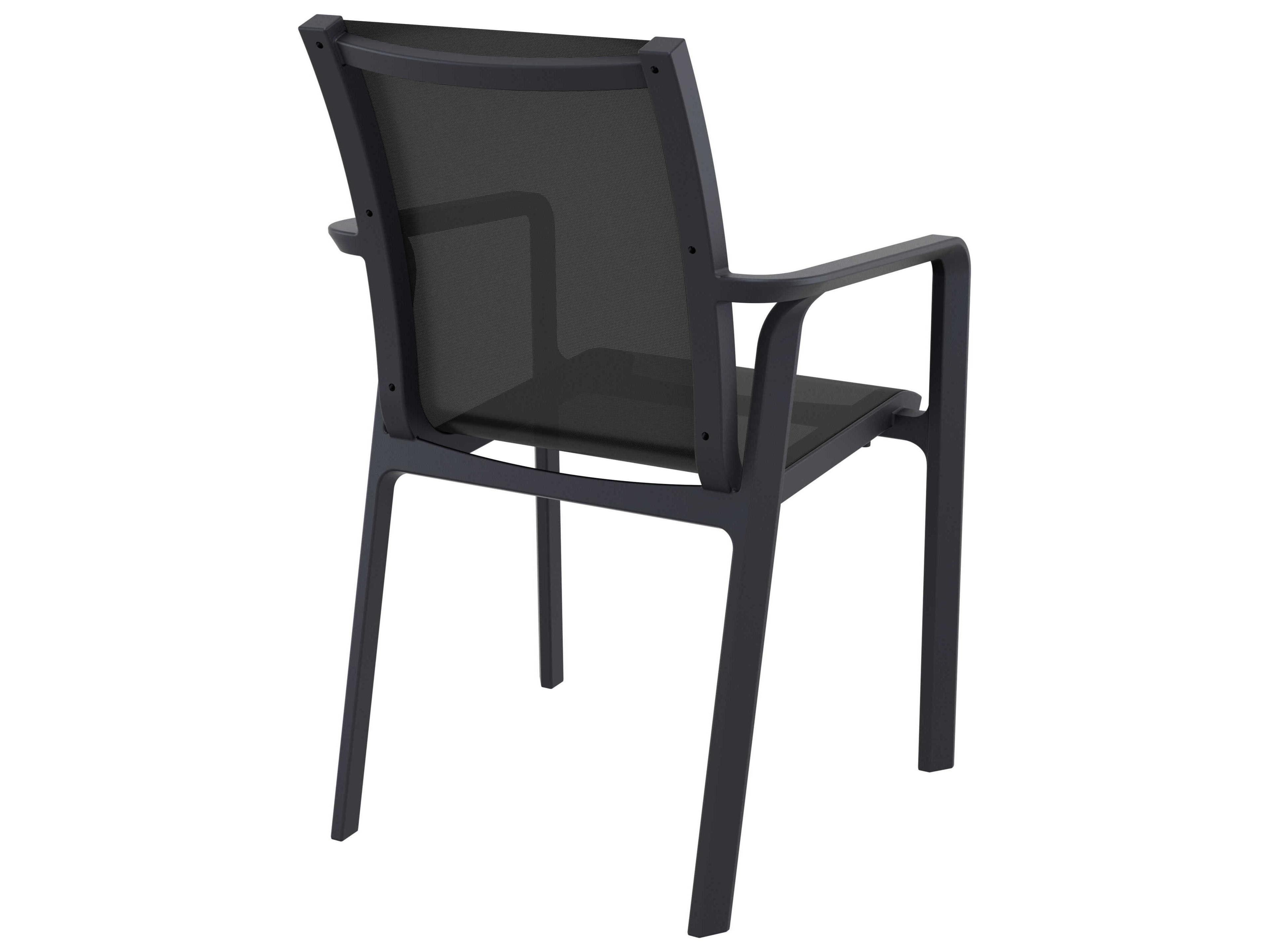 Compamia Pacific Black Resin Sling Dining Chair