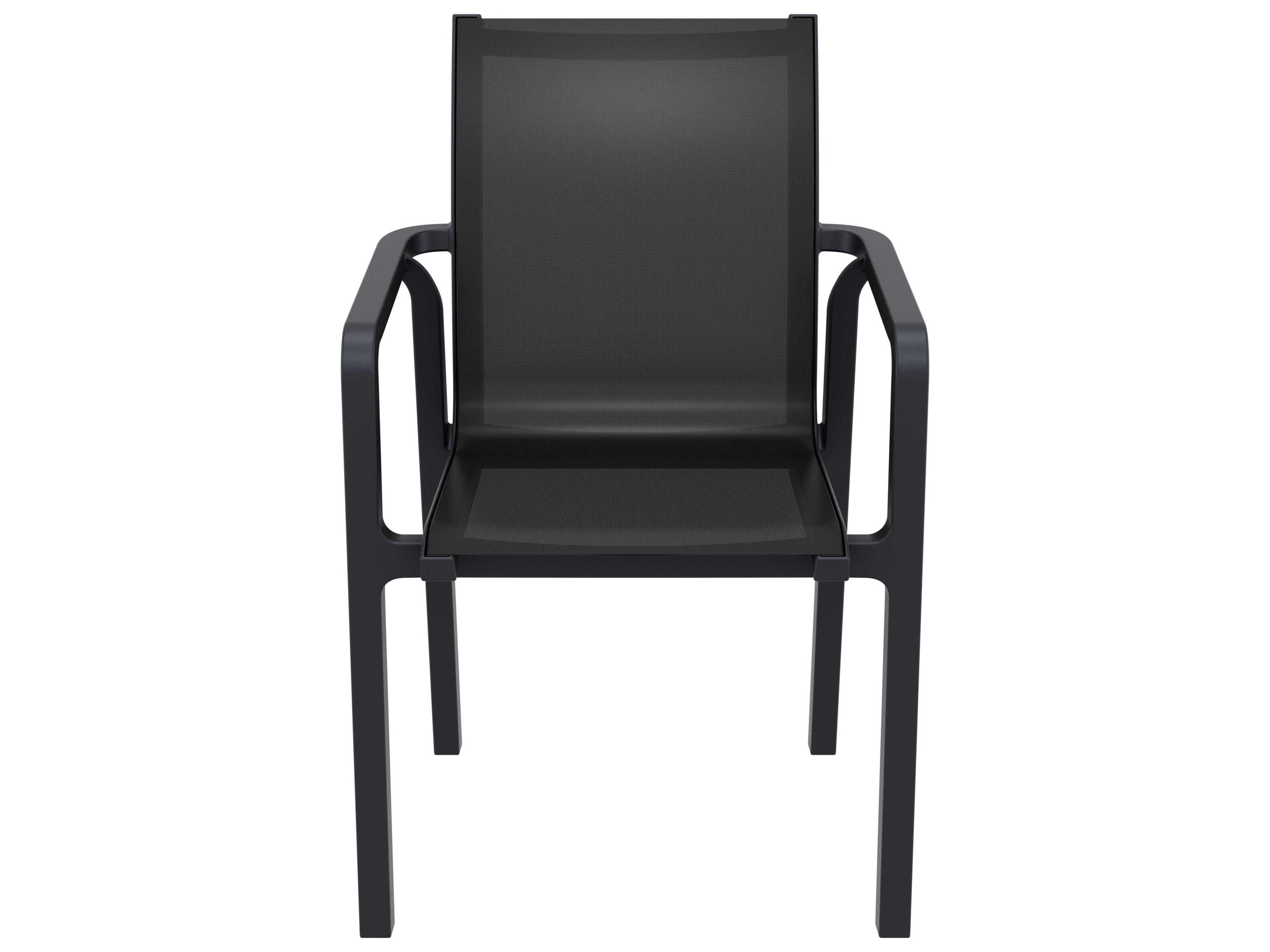 Compamia Pacific Black Resin Sling Dining Chair