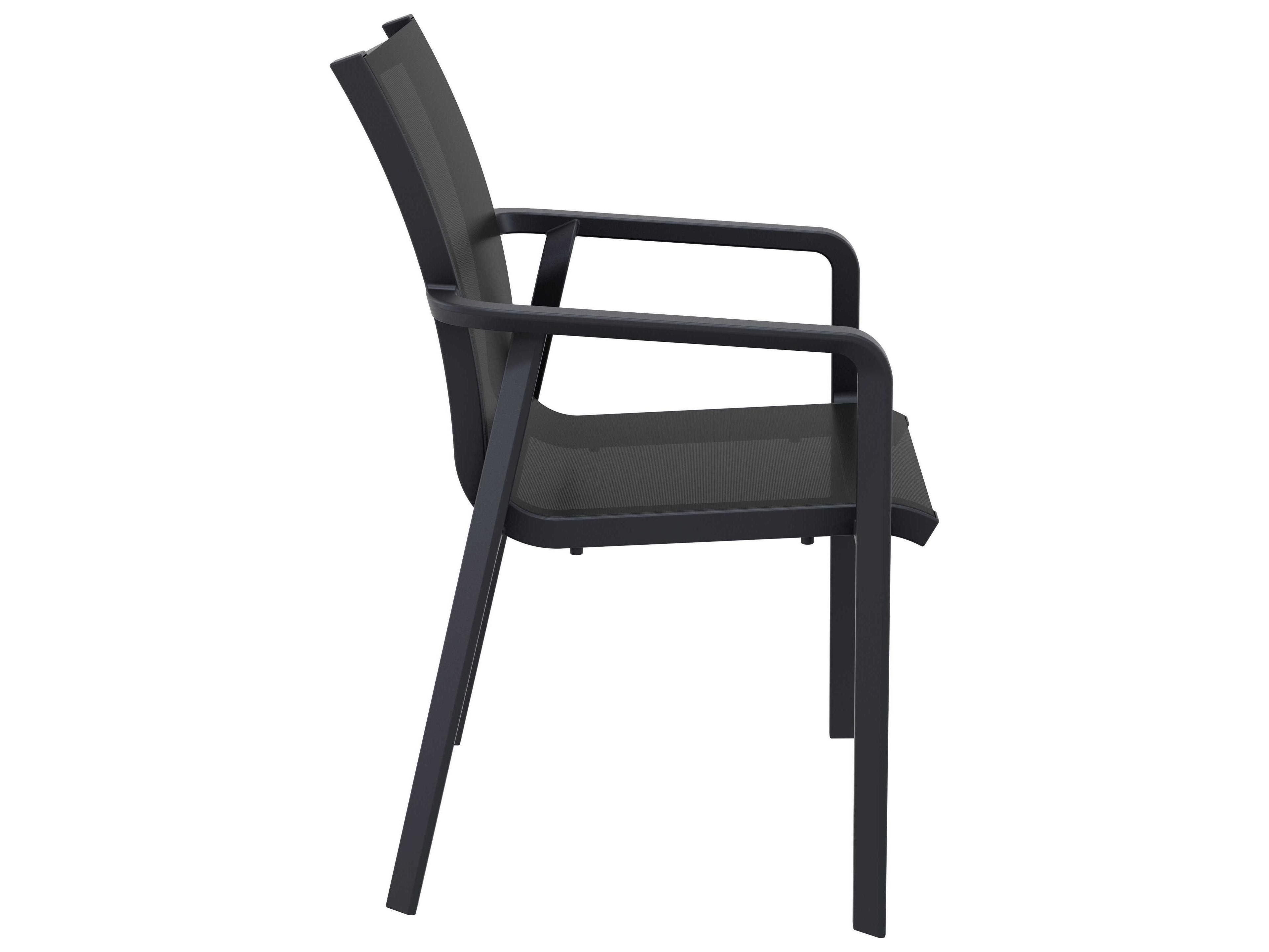 Compamia Pacific Black Resin Sling Dining Chair