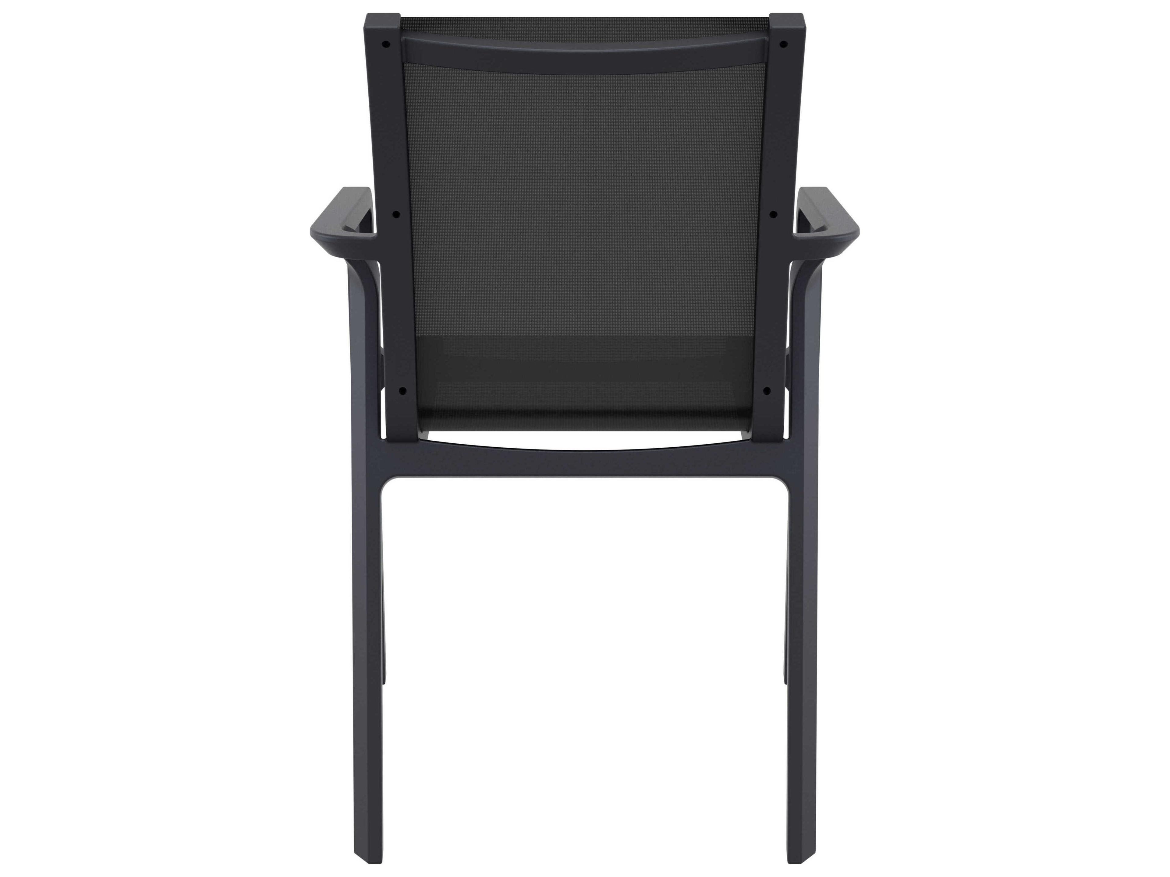 Compamia Pacific Black Resin Sling Dining Chair